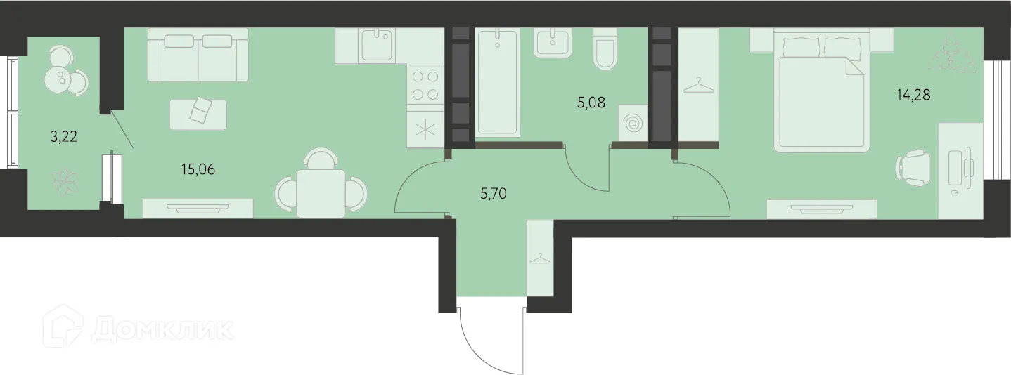 Фото квартиры в ЖК Первый Академ