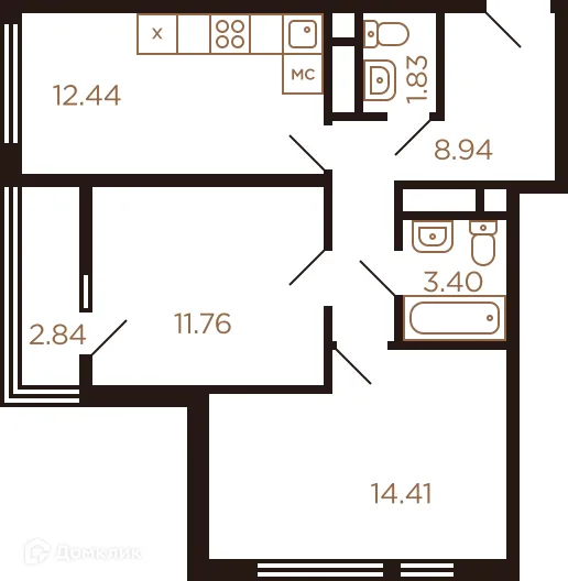 Фото квартиры в ЖК Миниполис Рафинад