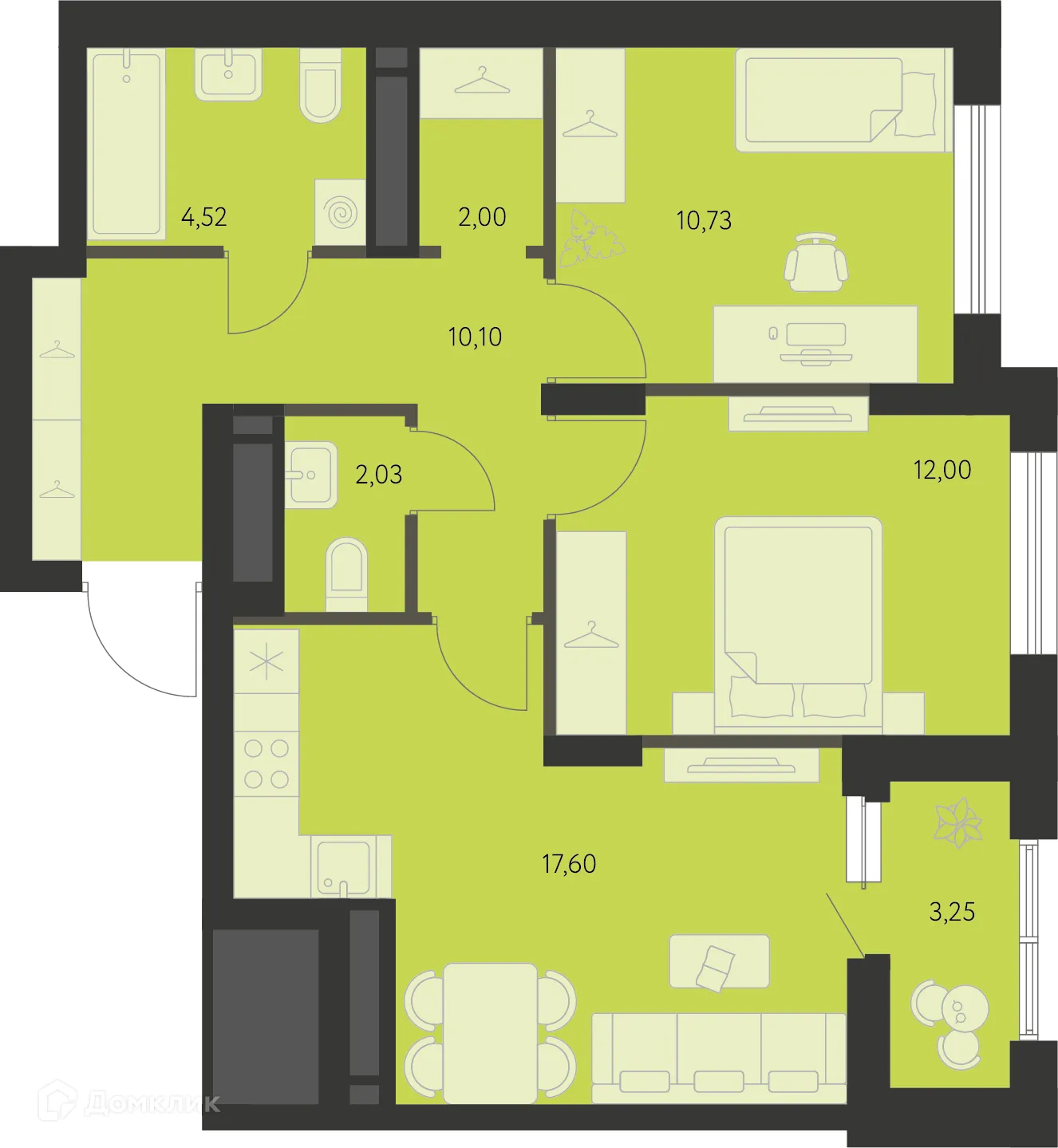 Фото квартиры в ЖК Первый Академ