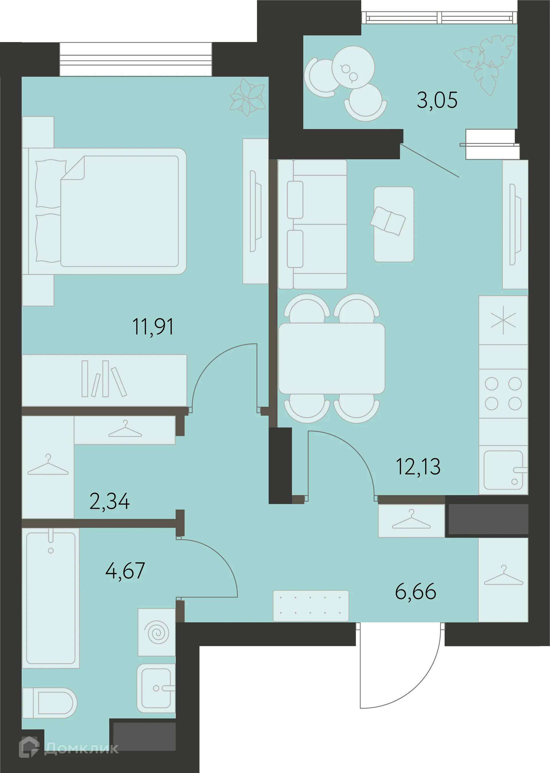 Фото квартиры в ЖК Первый Академ