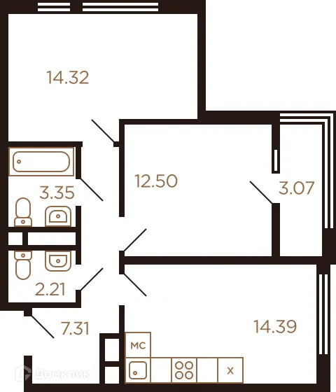 Фото квартиры в ЖК Миниполис Рафинад