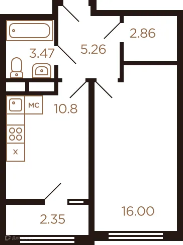 Фото квартиры в ЖК Миниполис Рафинад