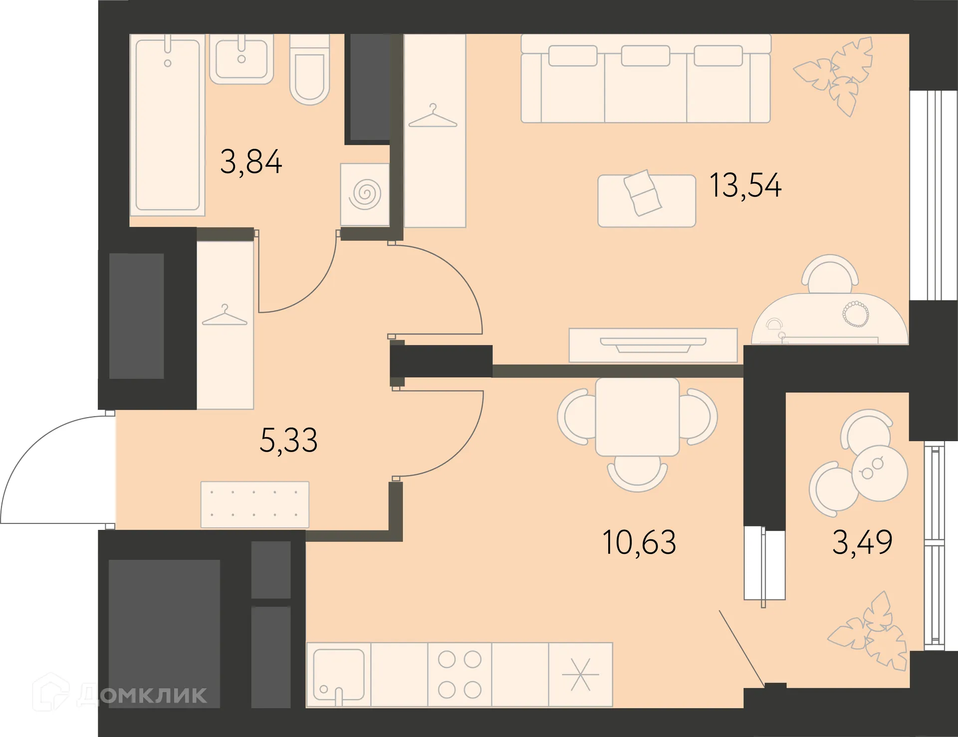 Фото квартиры в ЖК Первый Академ