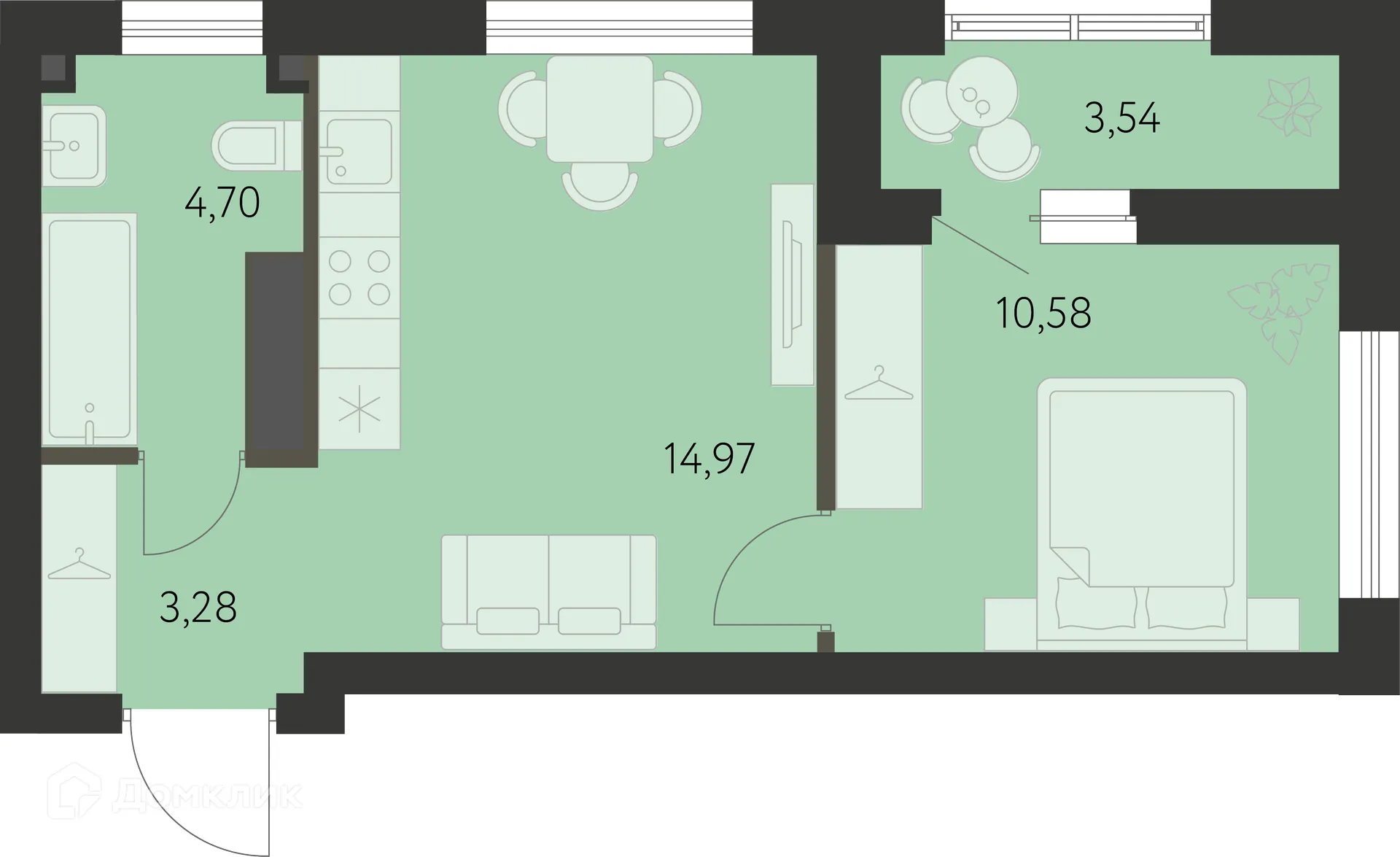 Фото квартиры в ЖК Первый Академ