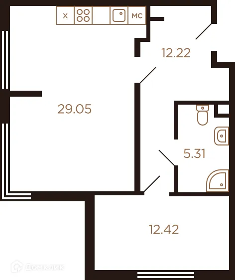 Фото квартиры в ЖК Миниполис Рафинад