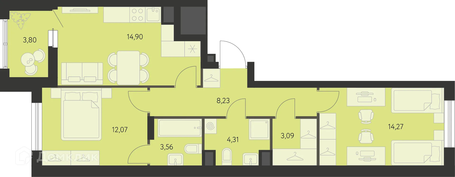 Фото квартиры в ЖК Первый Академ