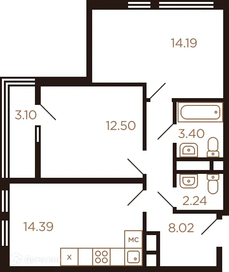 Фото квартиры в ЖК Миниполис Рафинад