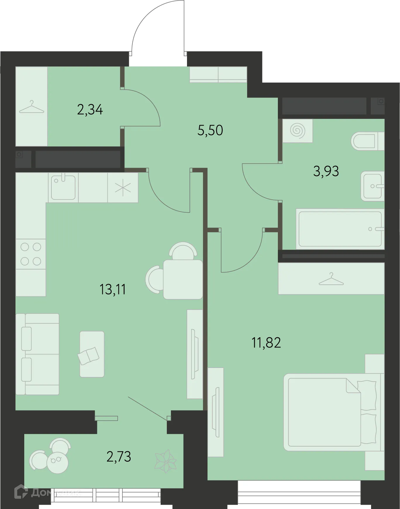 Фото квартиры в ЖК Первый Академ