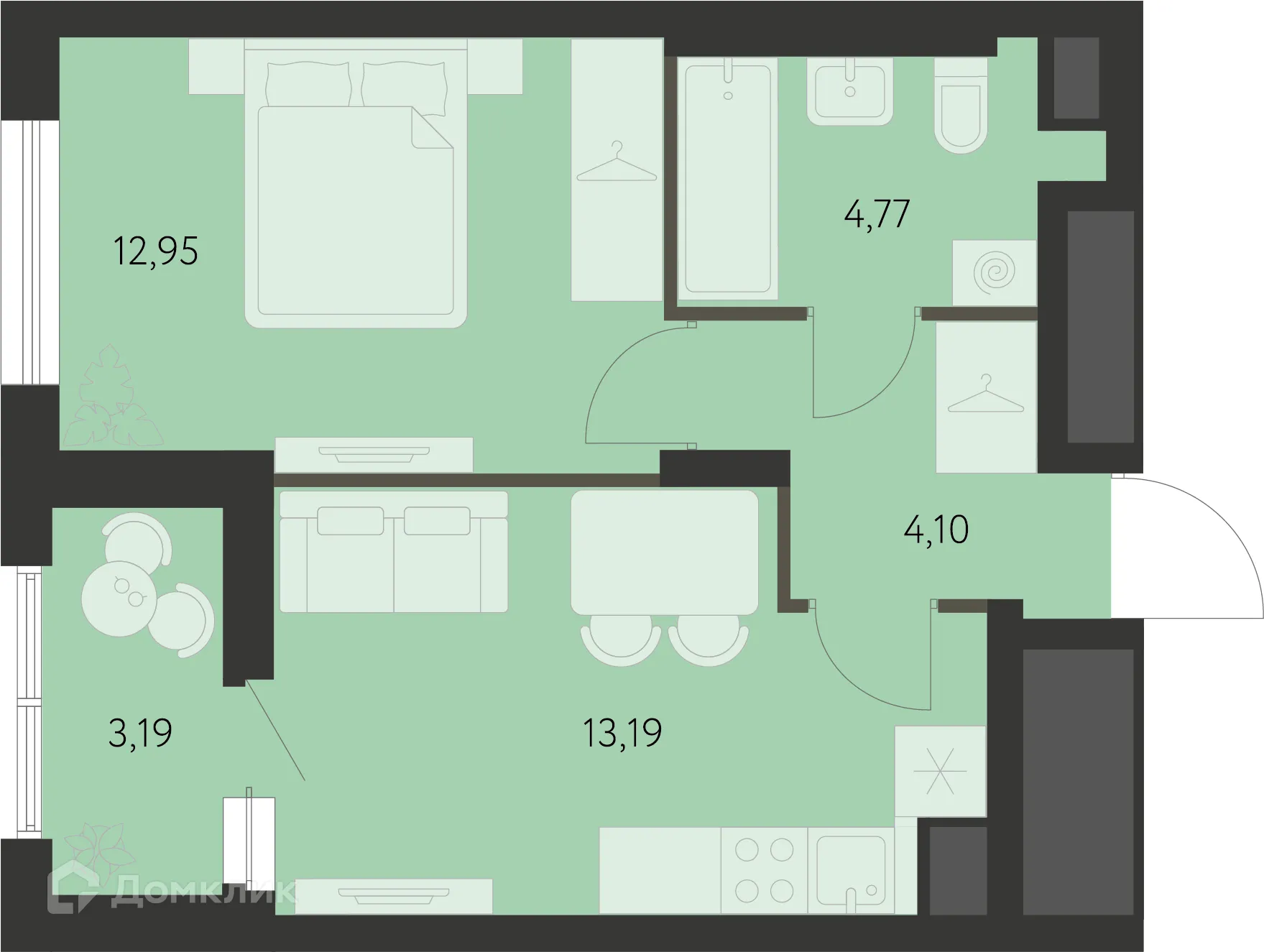 Фото квартиры в ЖК Первый Академ