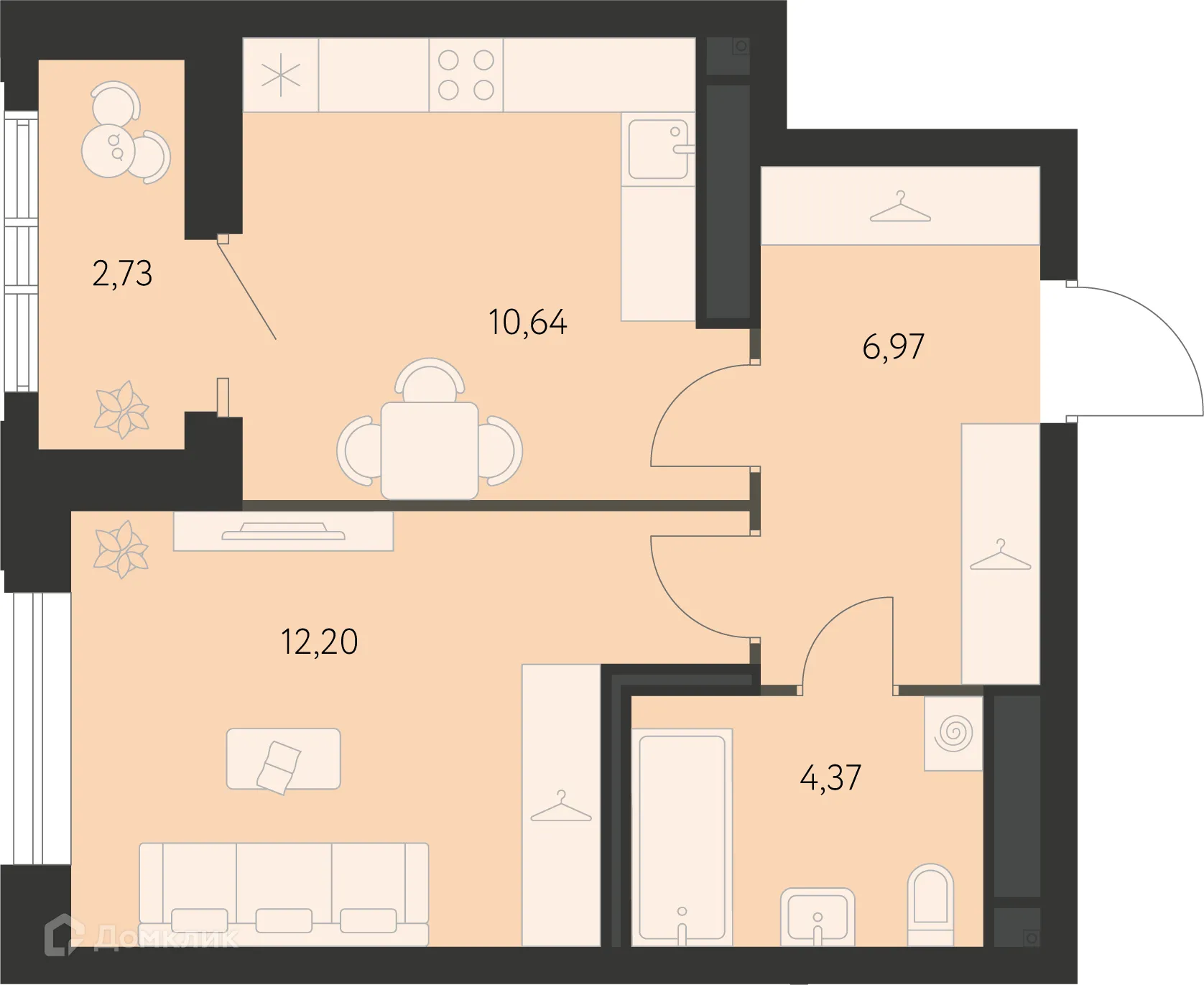 Фото квартиры в ЖК Первый Академ