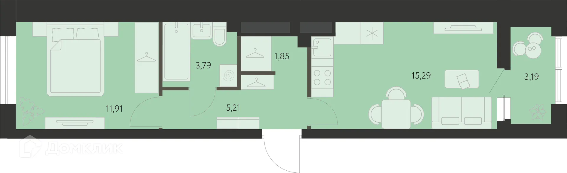 Фото квартиры в ЖК Первый Академ