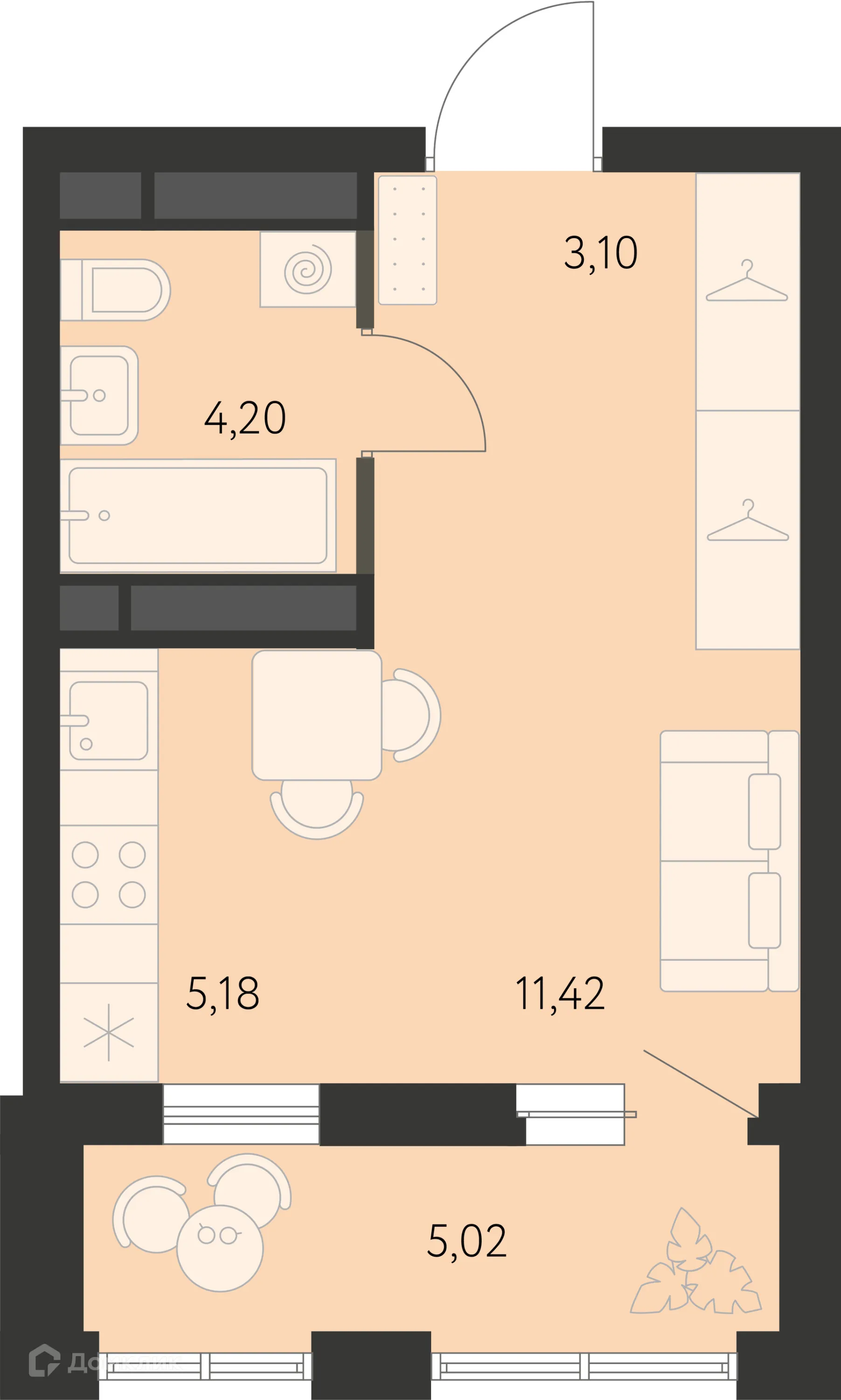 Фото квартиры в ЖК Первый Академ