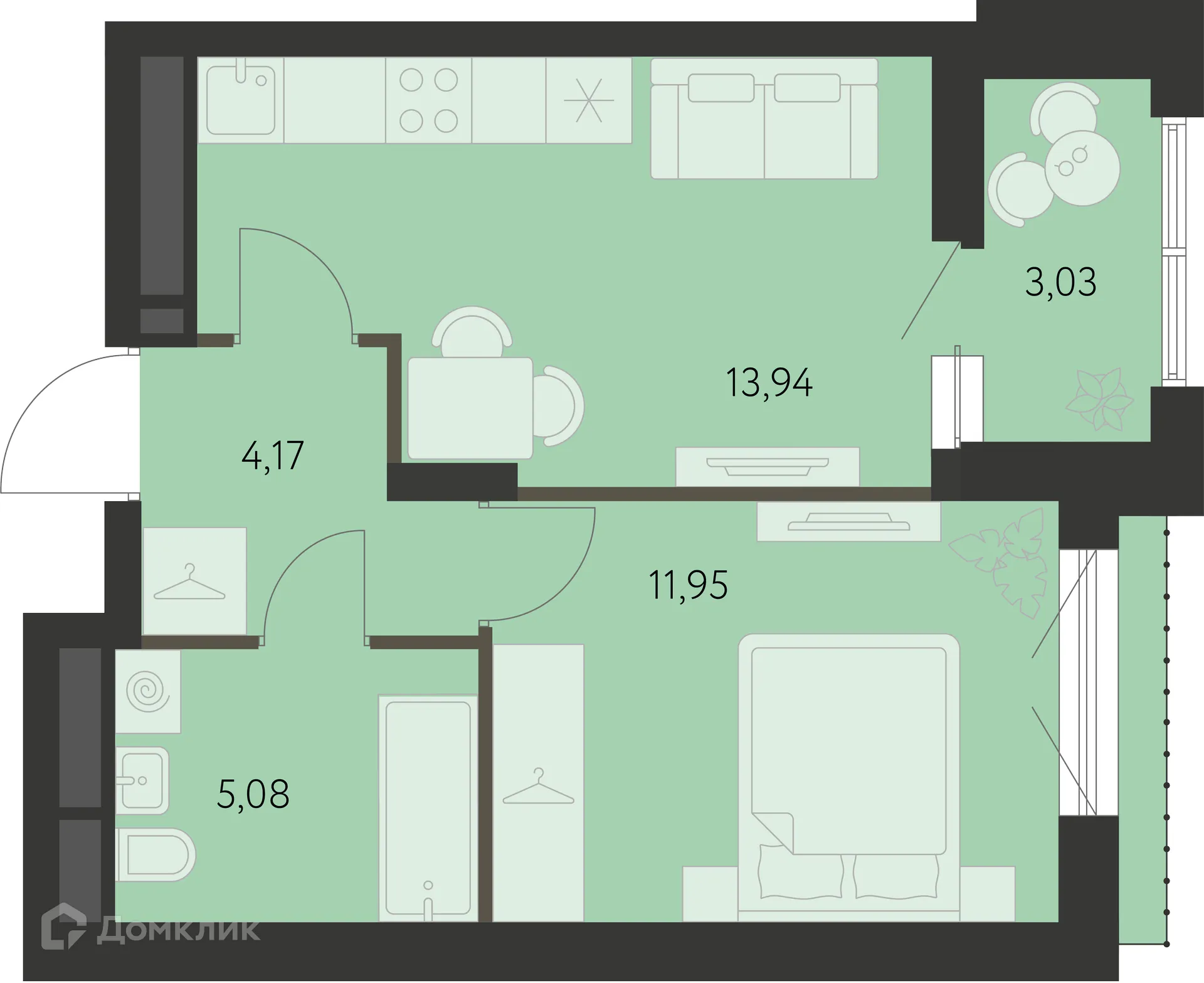 Фото квартиры в ЖК Первый Академ