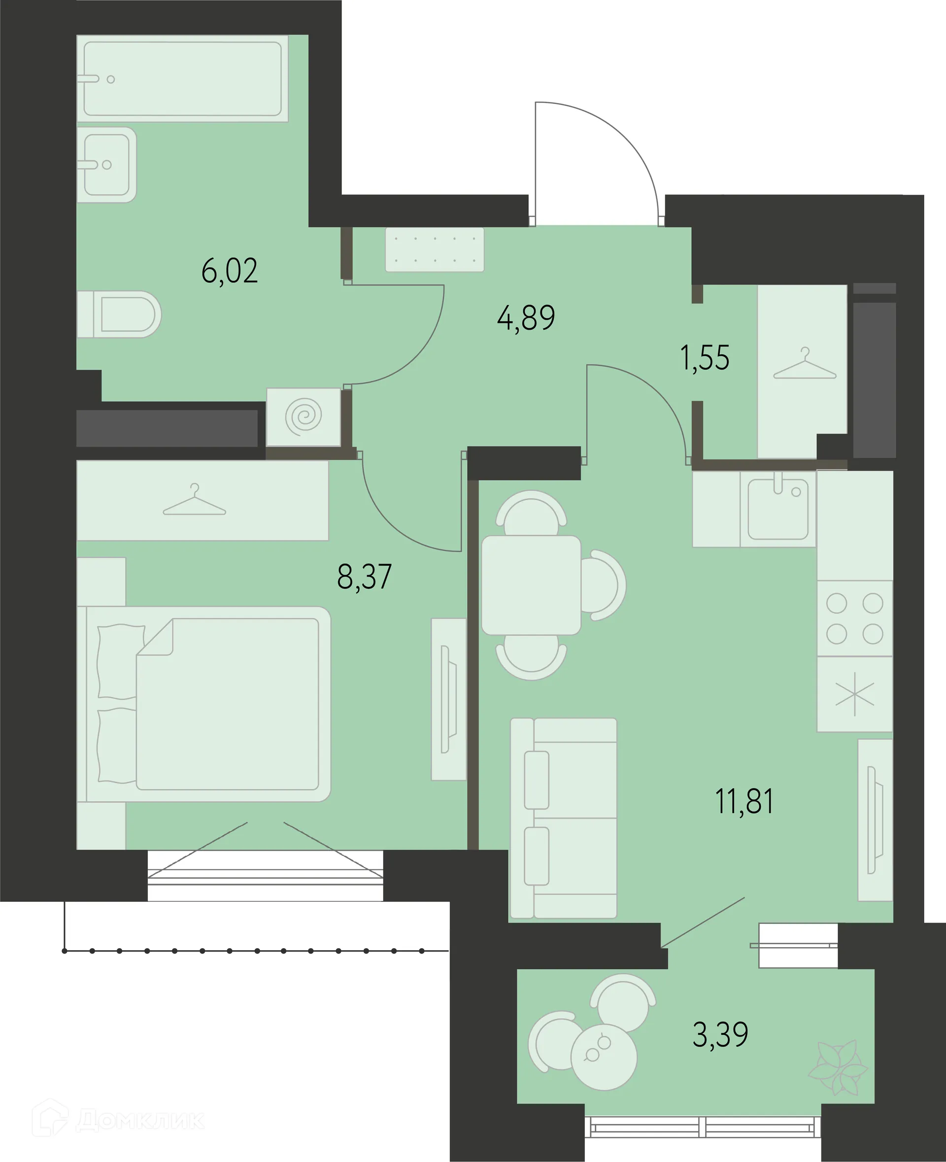 Фото квартиры в ЖК Первый Академ