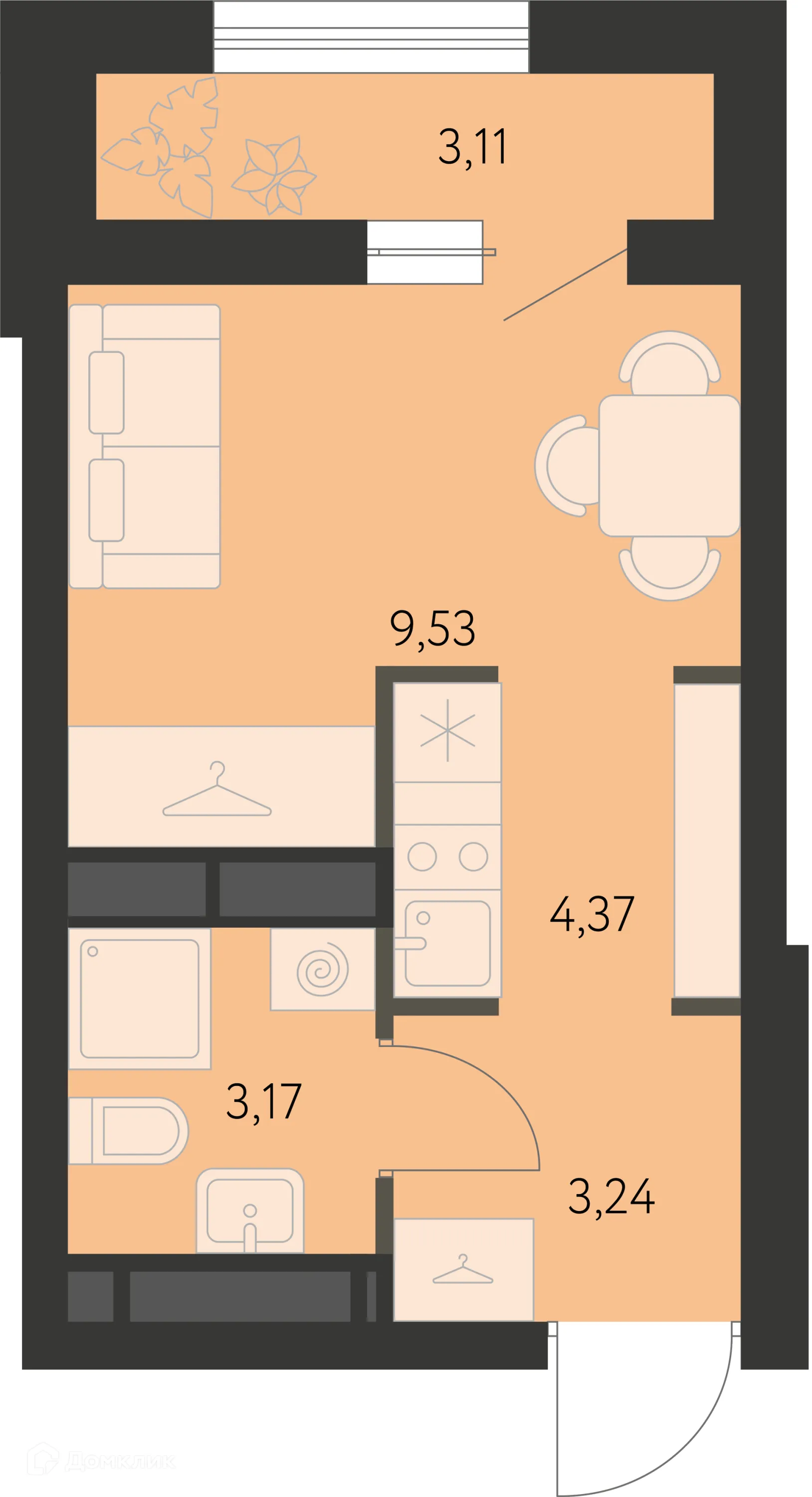 Фото квартиры в ЖК Первый Академ