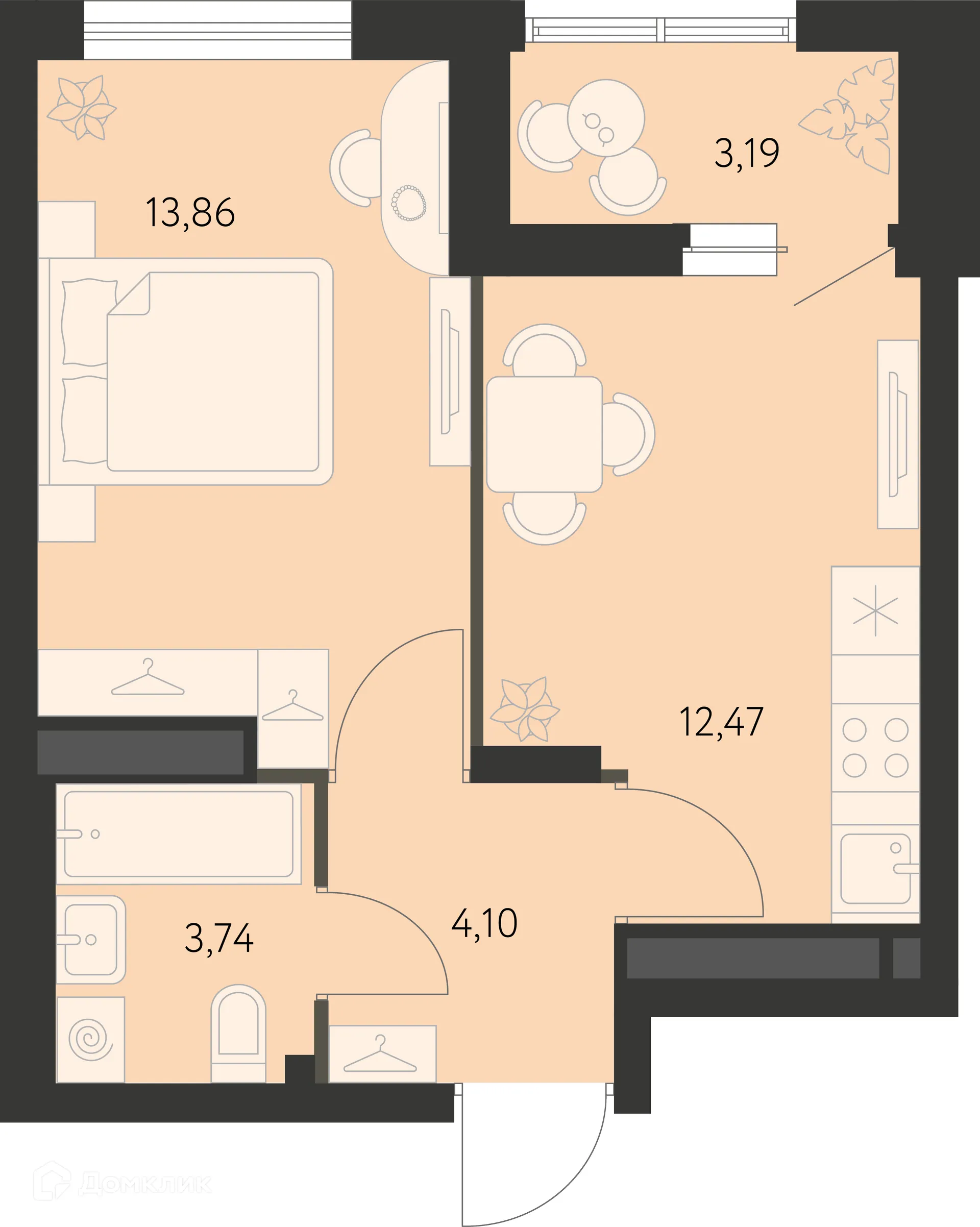 Фото квартиры в ЖК Первый Академ