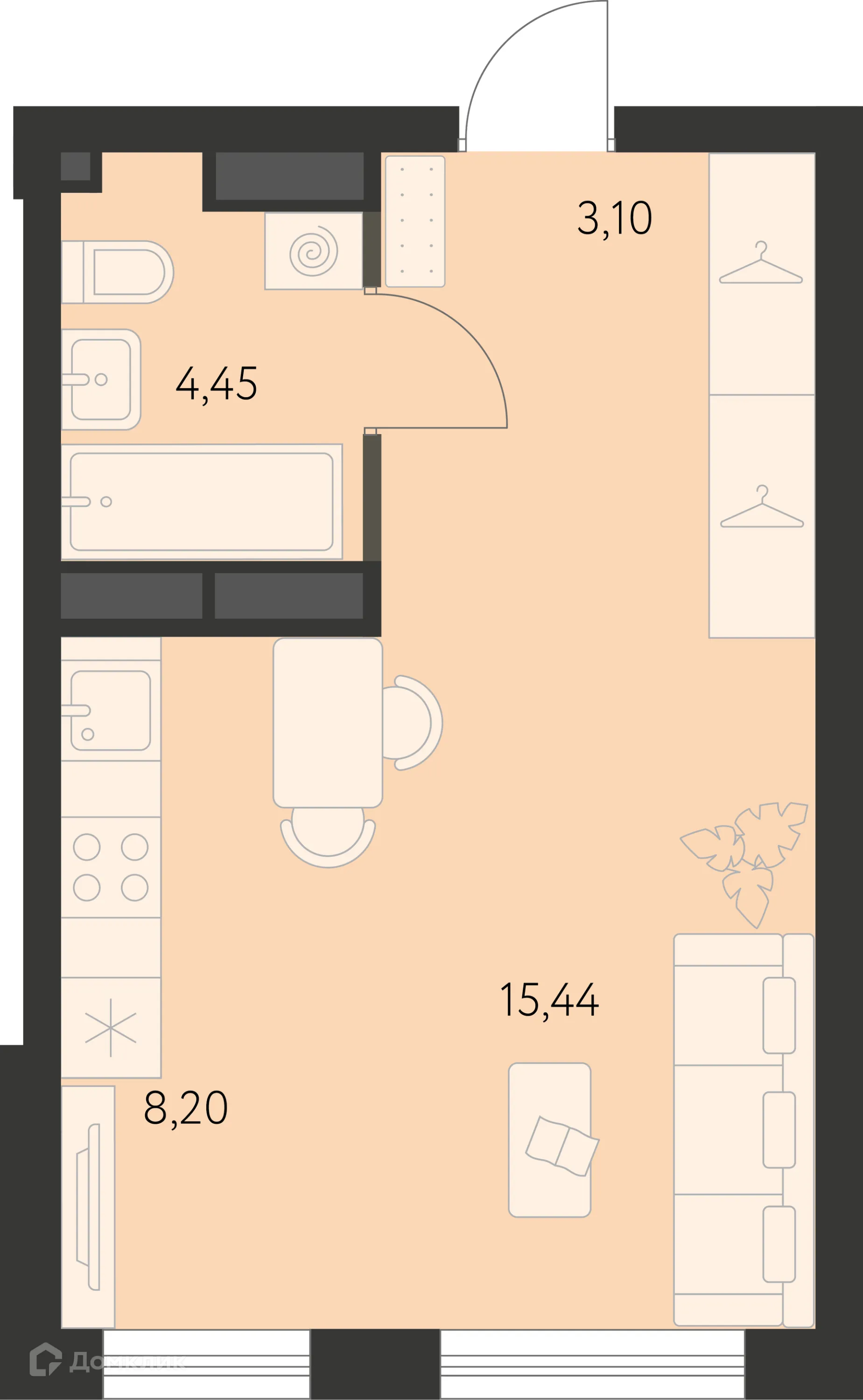 Фото квартиры в ЖК Первый Академ