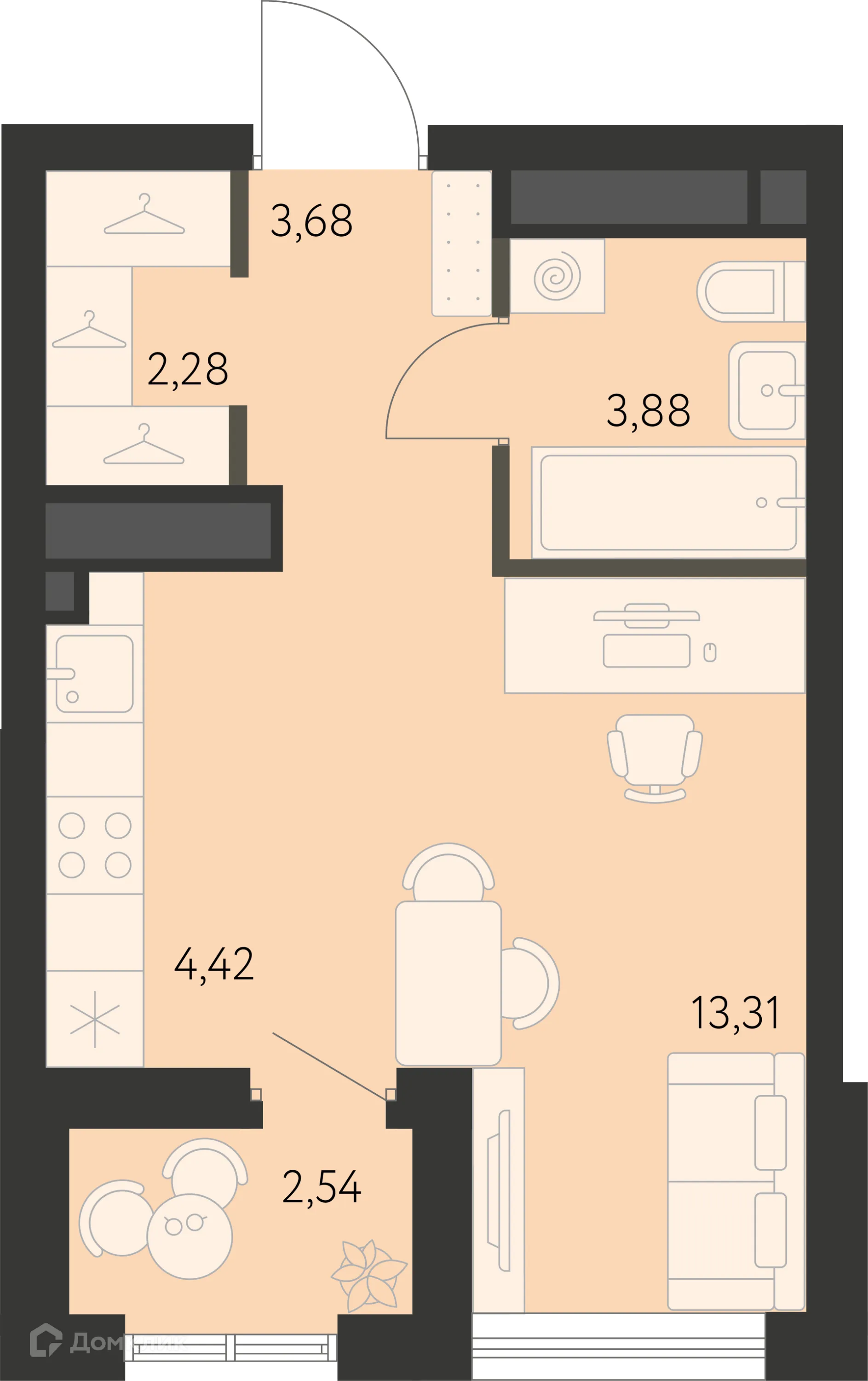 Фото квартиры в ЖК Первый Академ