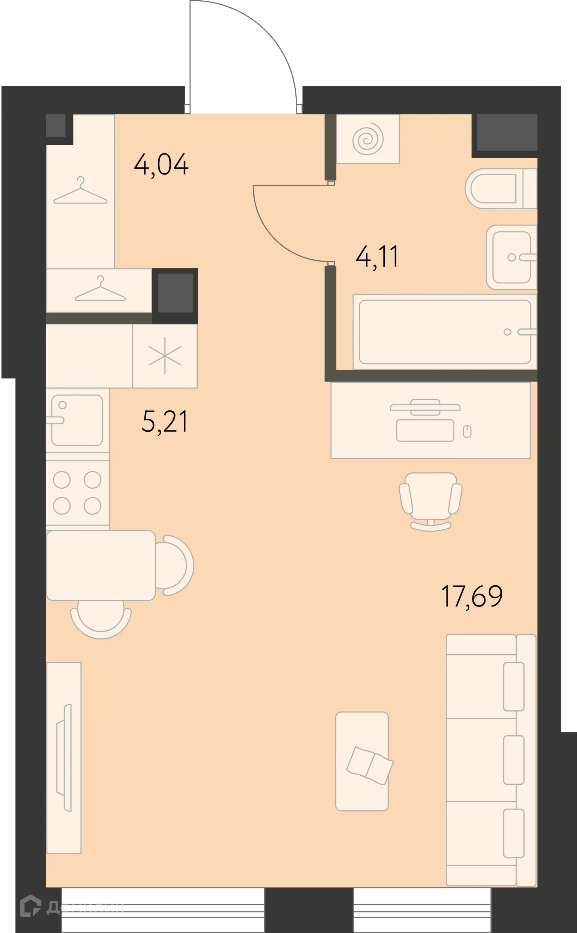 Фото квартиры в ЖК Первый Академ