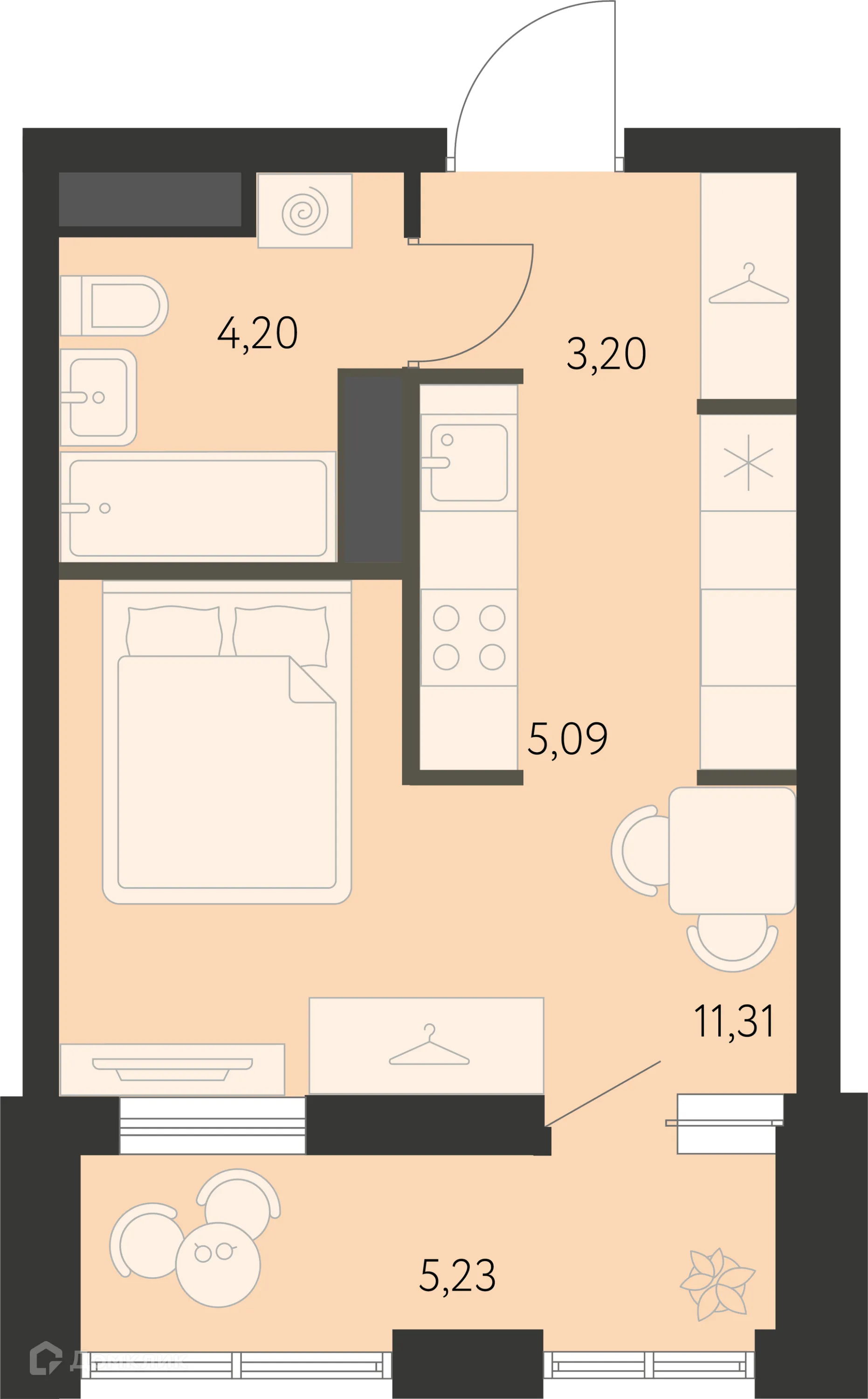 Фото квартиры в ЖК Первый Академ