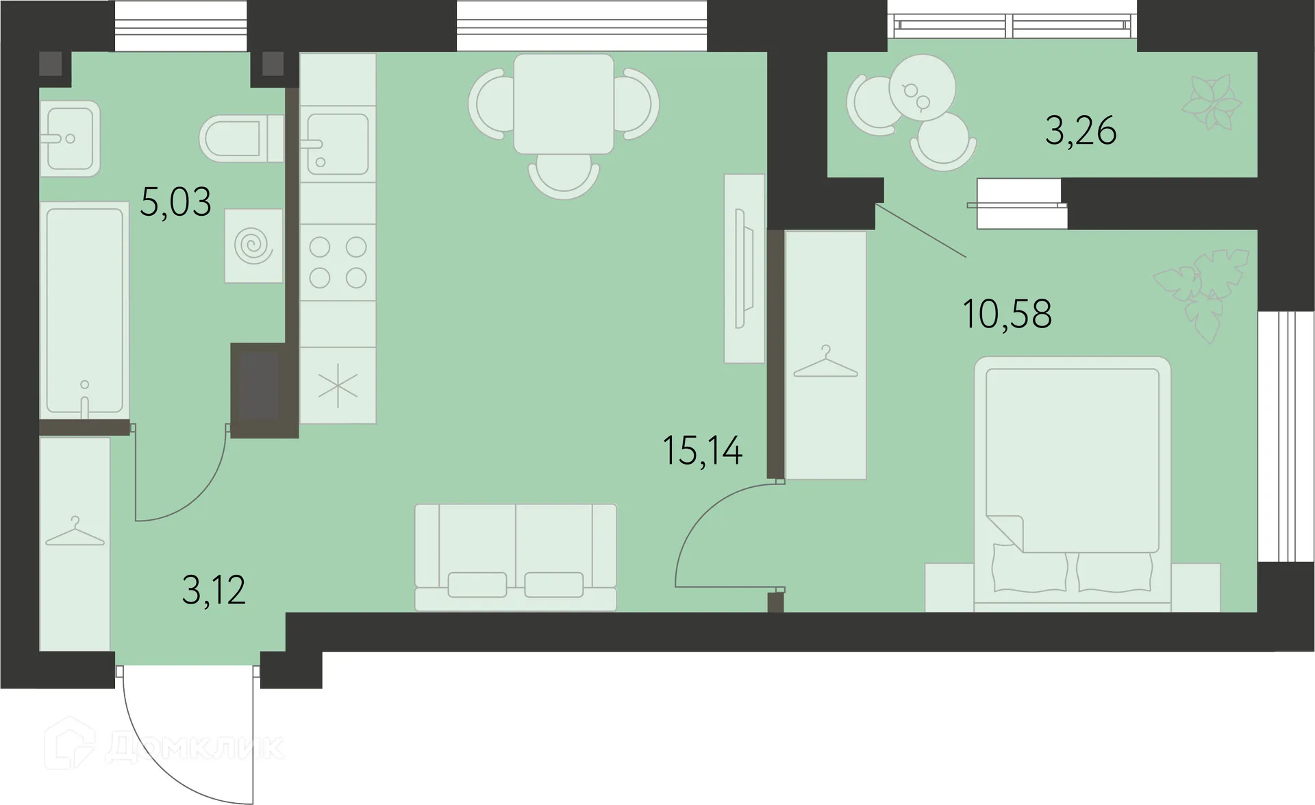 Фото квартиры в ЖК Первый Академ