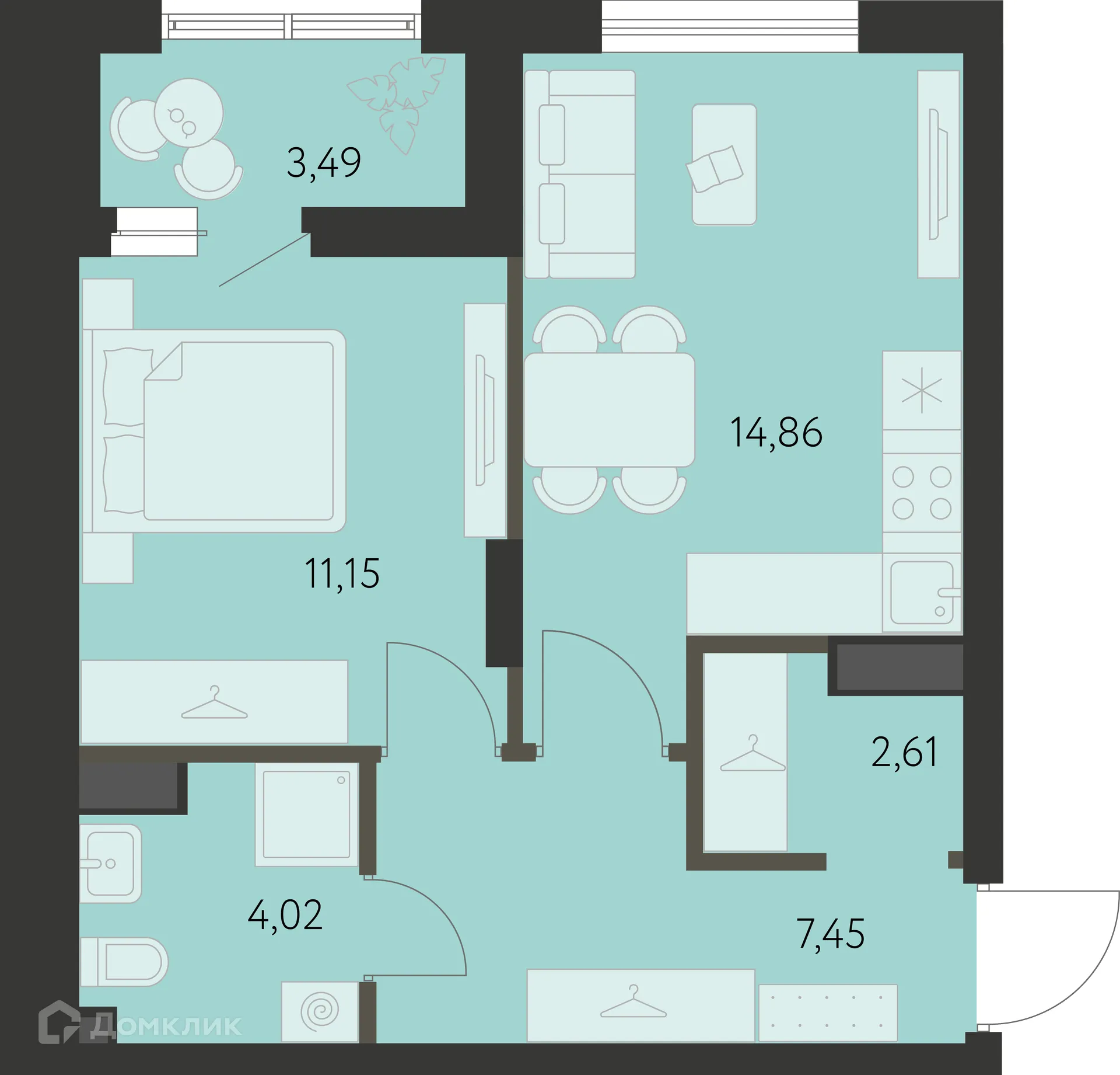 Фото квартиры в ЖК Первый Академ