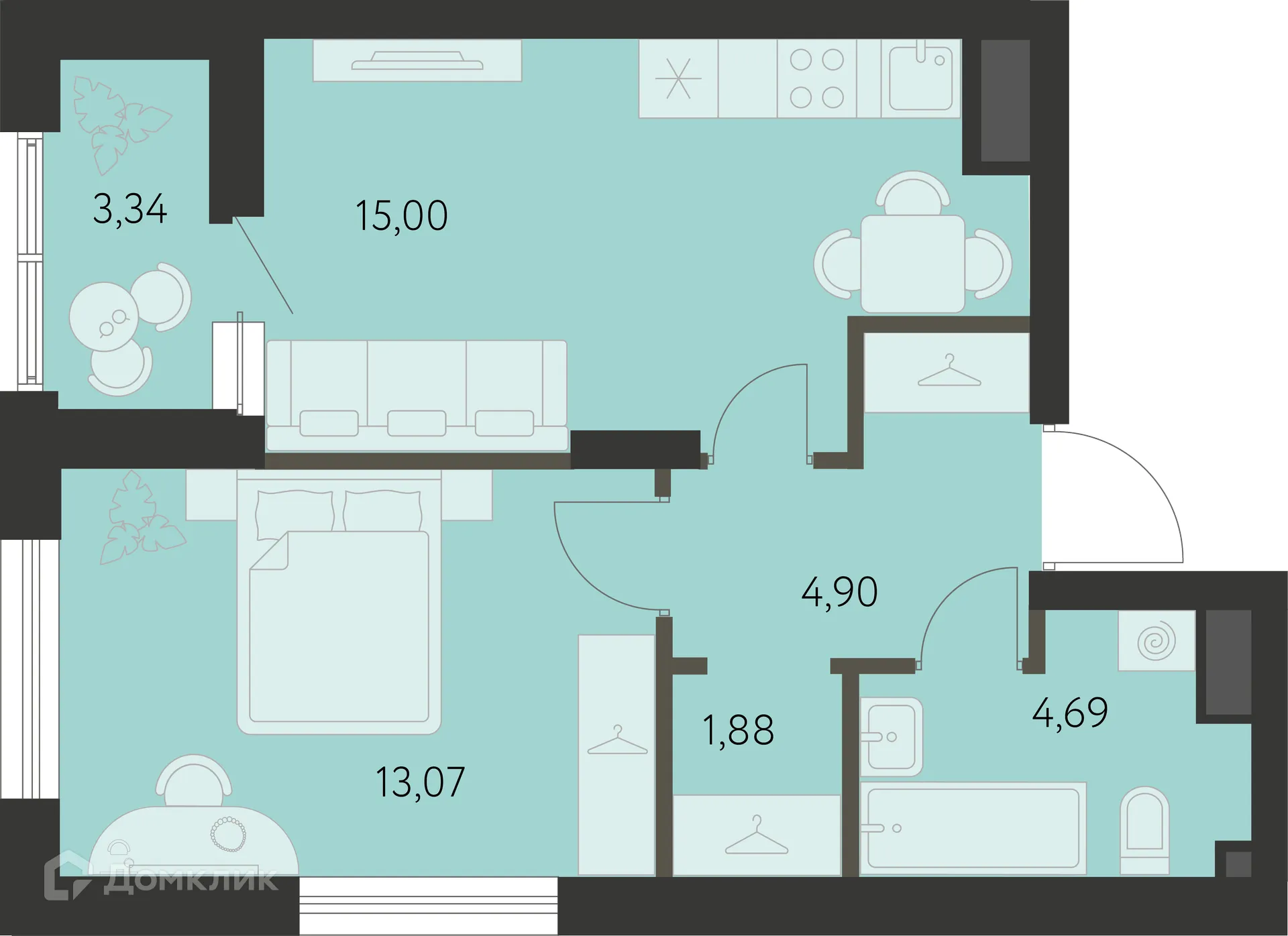Фото квартиры в ЖК Первый Академ