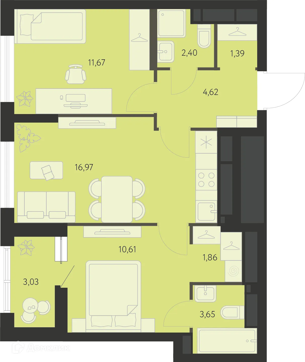 Фото квартиры в ЖК Первый Академ