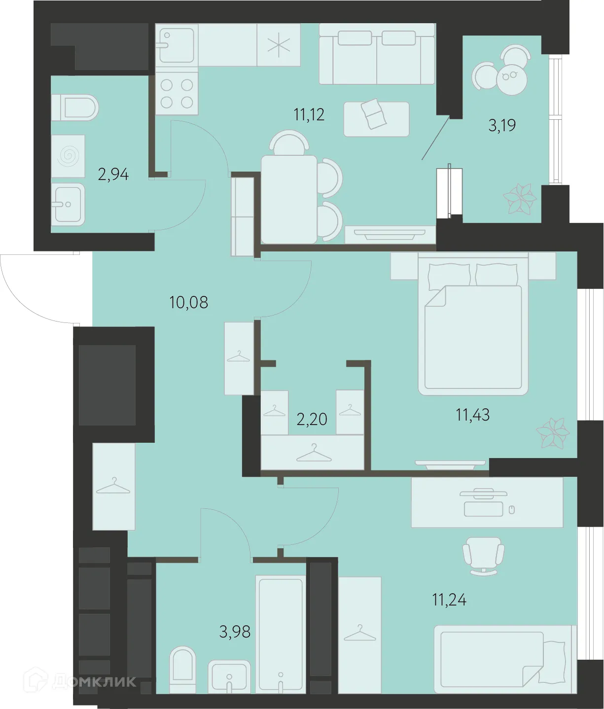 Фото квартиры в ЖК Первый Академ