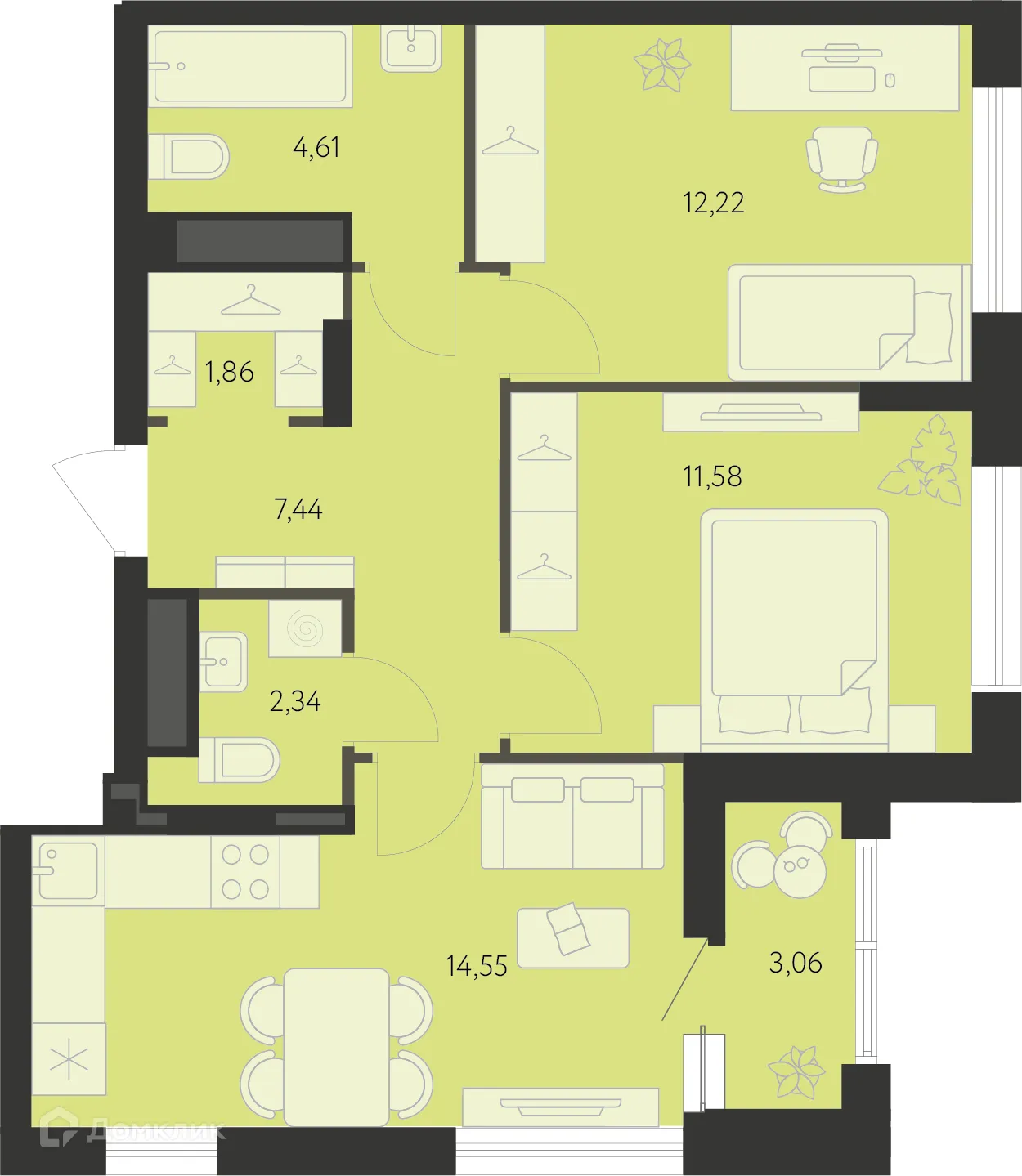 Фото квартиры в ЖК Первый Академ