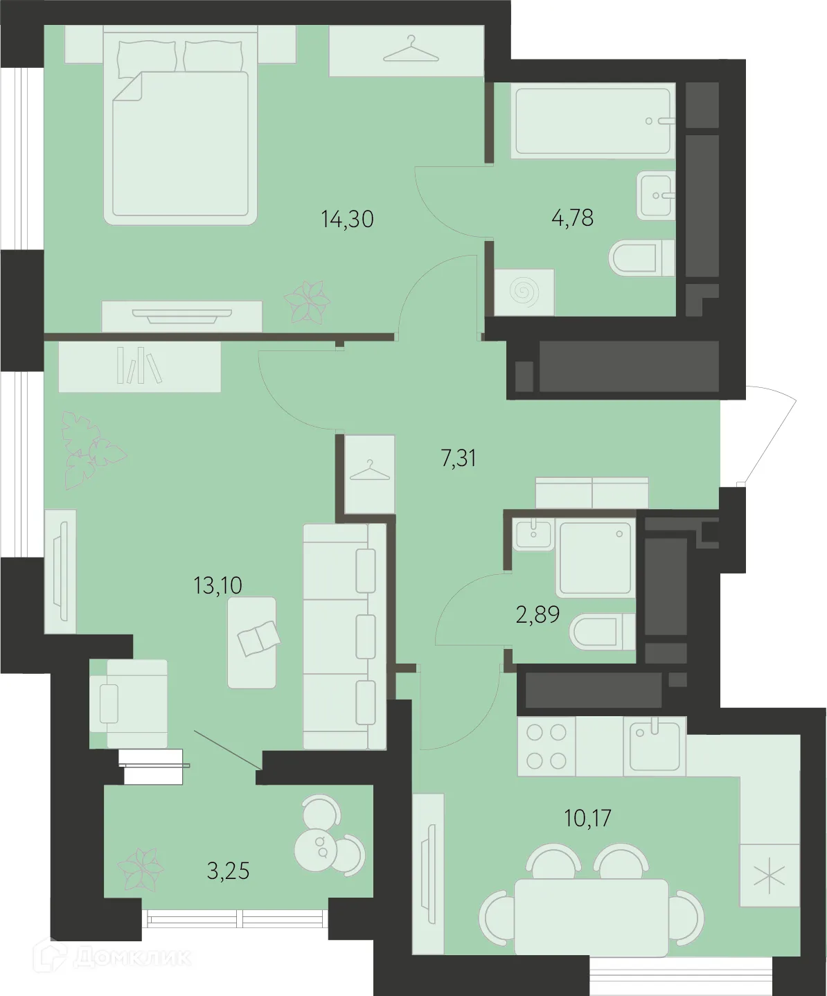 Фото квартиры в ЖК Первый Академ