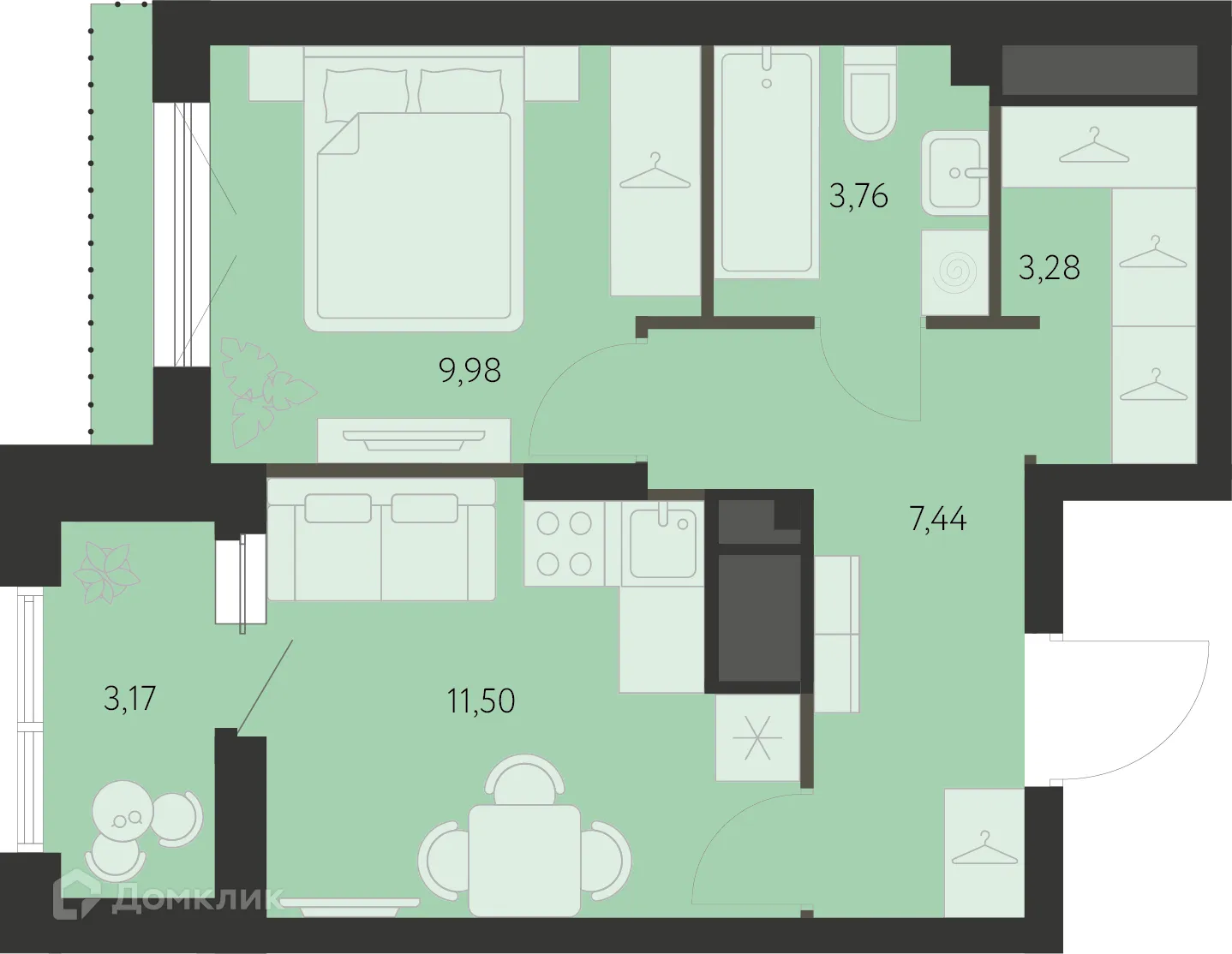 Фото квартиры в ЖК Первый Академ