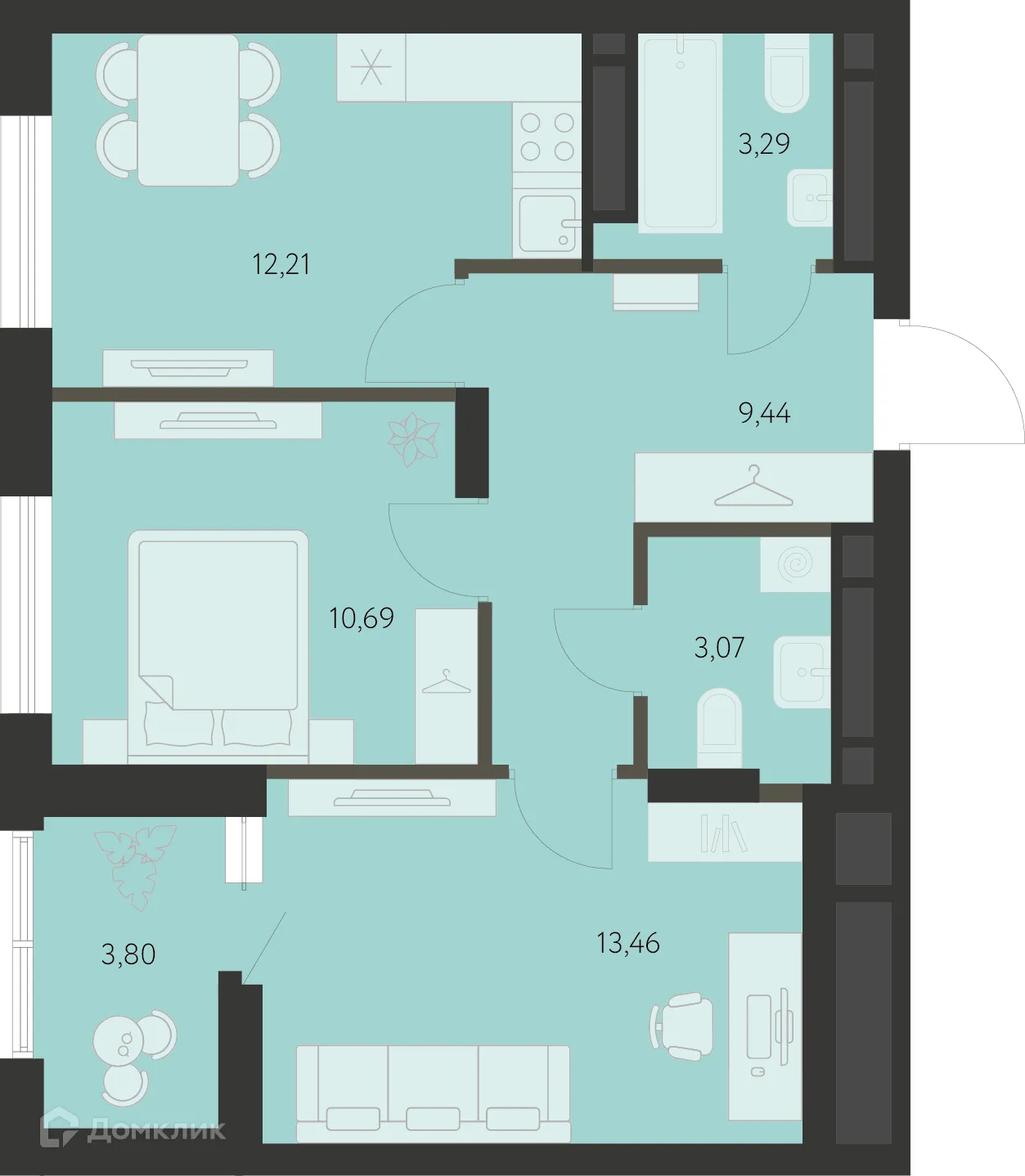 Фото квартиры в ЖК Первый Академ