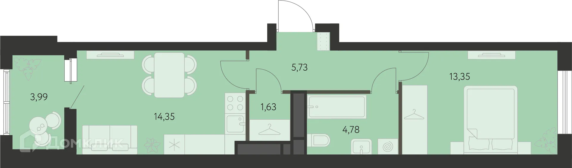 Фото квартиры в ЖК Первый Академ