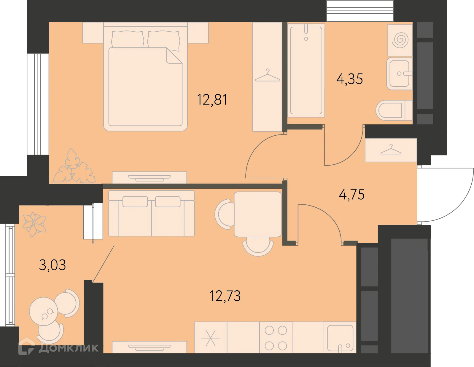 Фото квартиры в ЖК Первый Академ