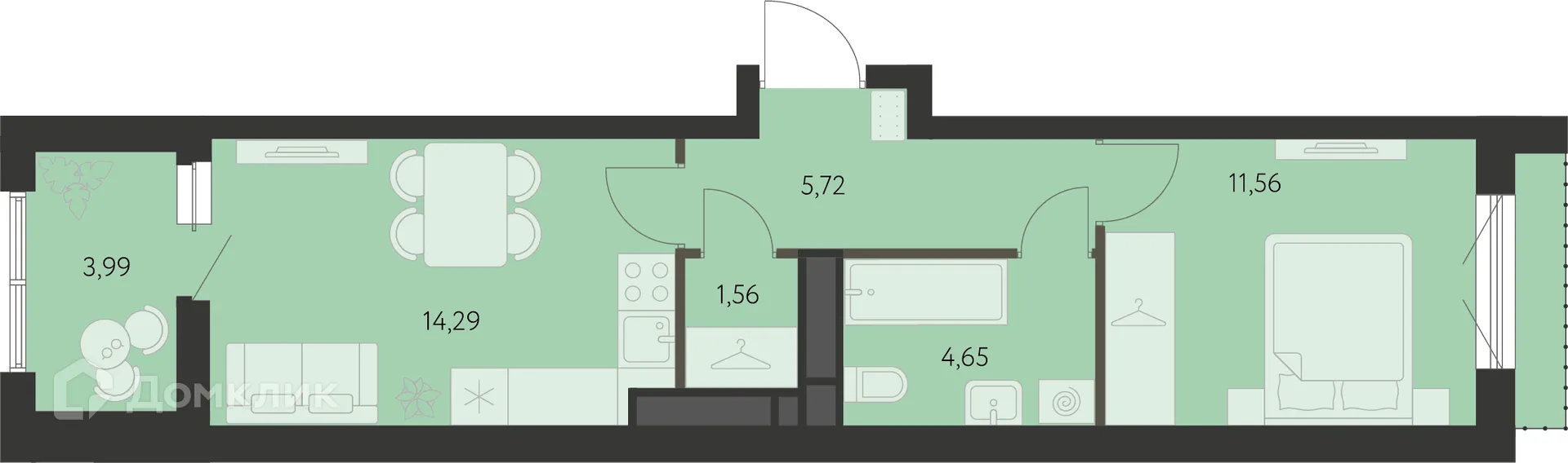 Фото квартиры в ЖК Первый Академ