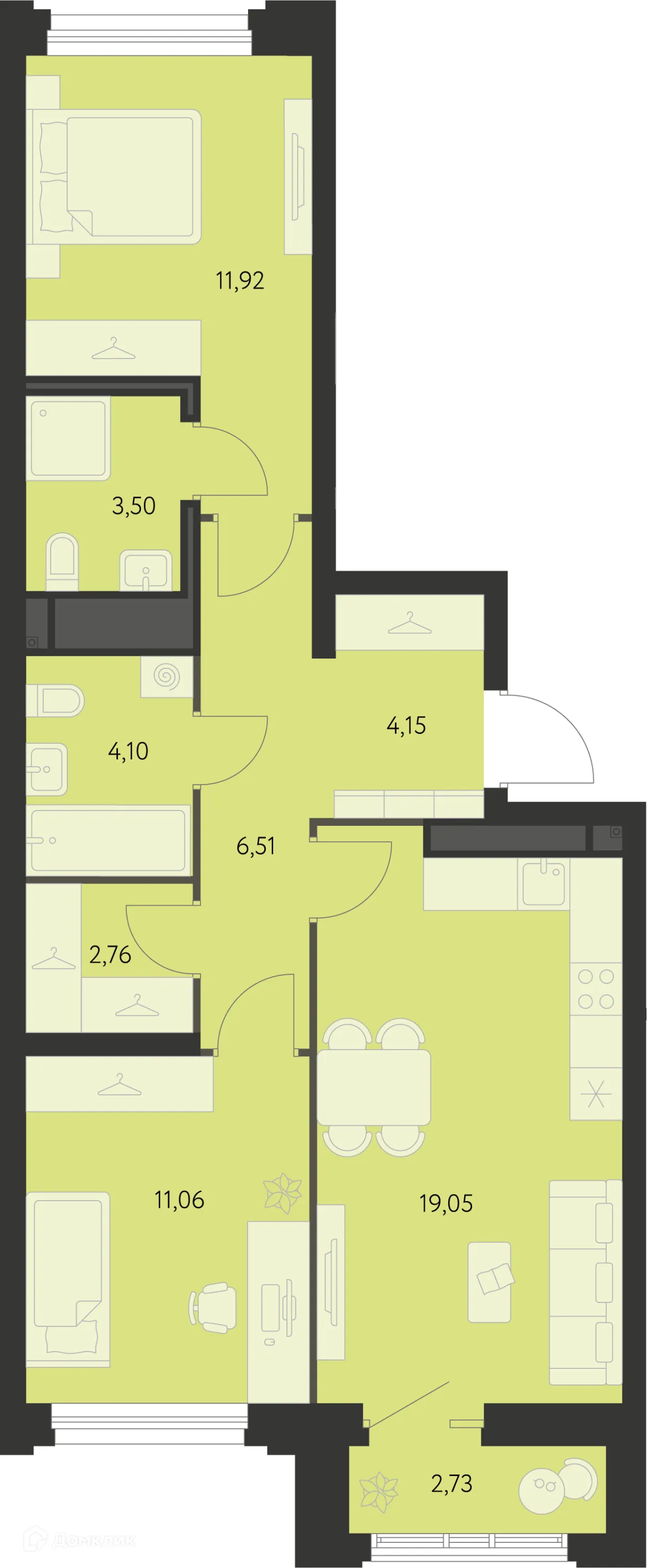Фото квартиры в ЖК Первый Академ