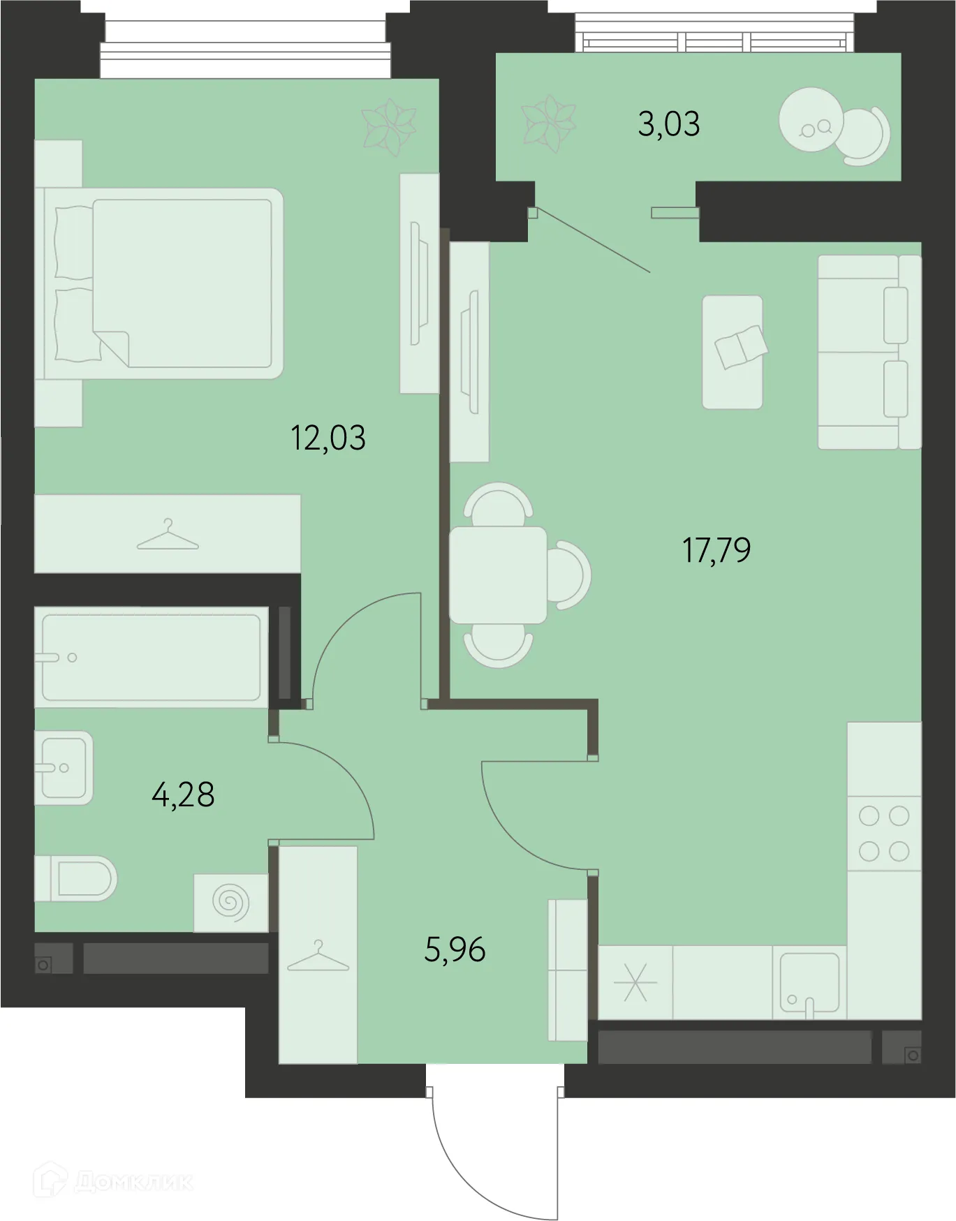 Фото квартиры в ЖК Первый Академ