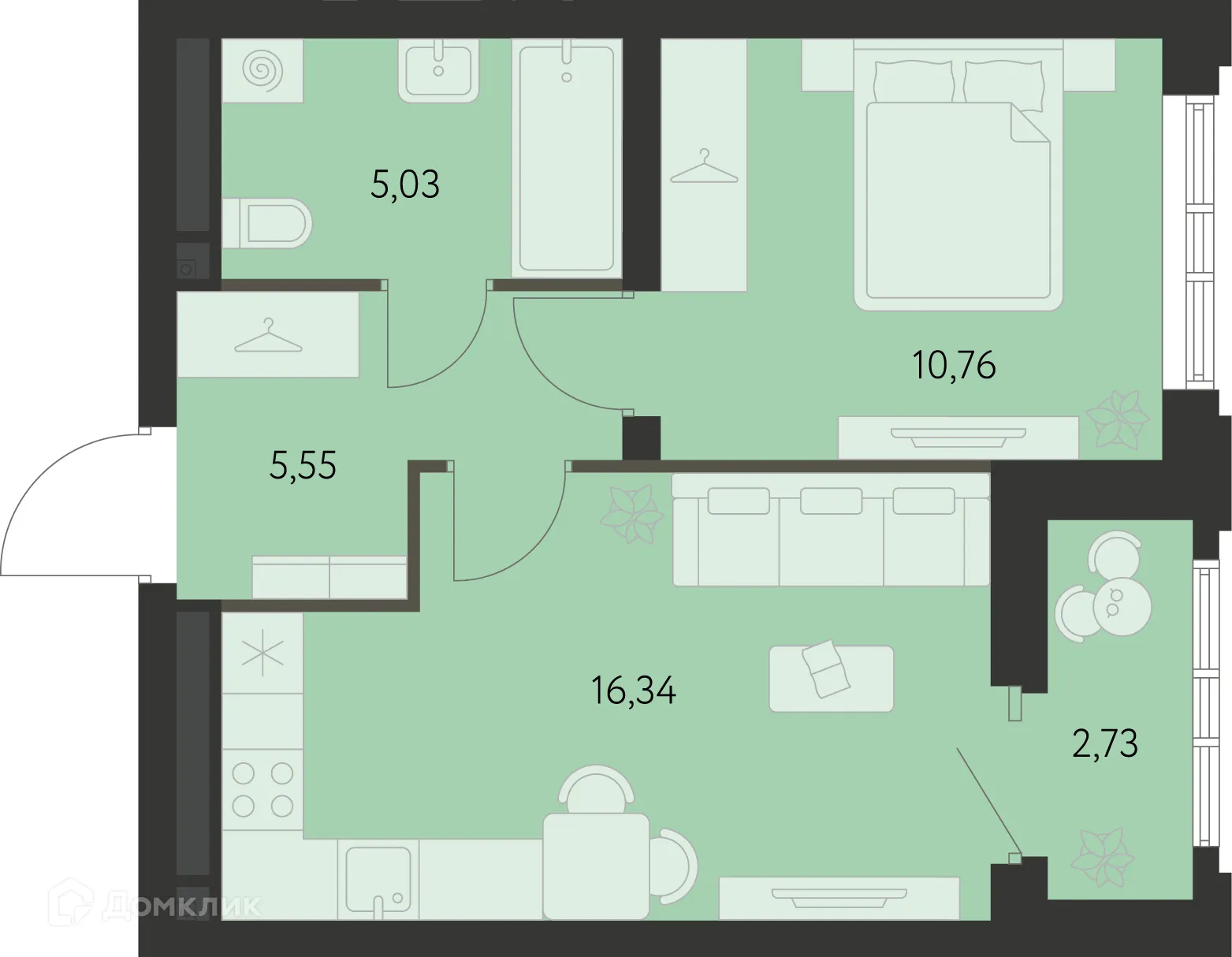 Фото квартиры в ЖК Первый Академ