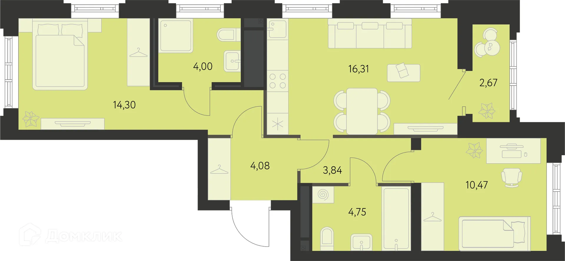 Фото квартиры в ЖК Первый Академ