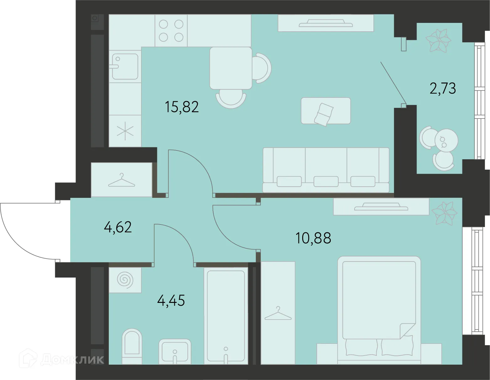 Фото квартиры в ЖК Первый Академ