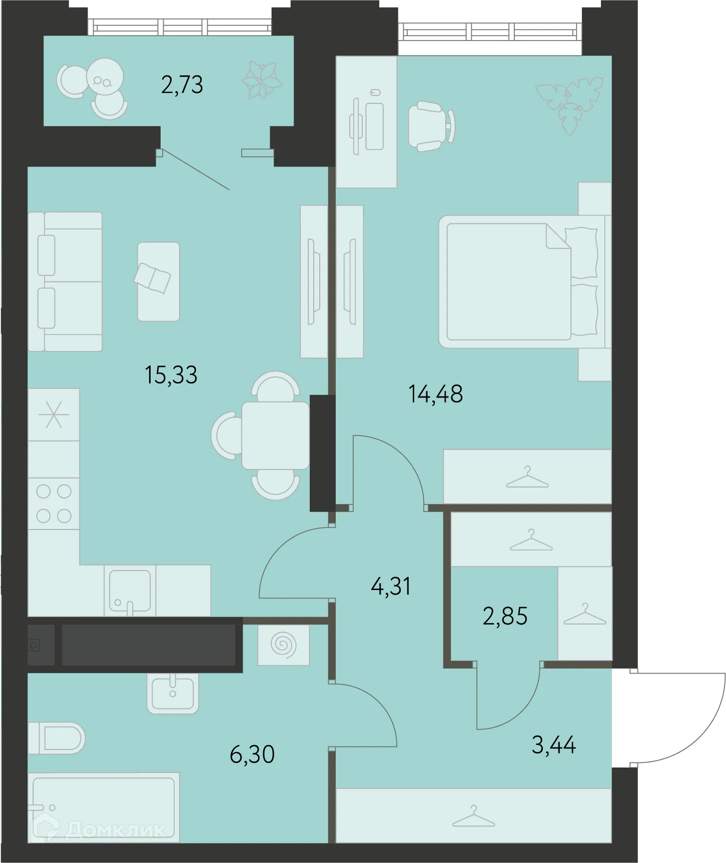 Фото квартиры в ЖК Первый Академ