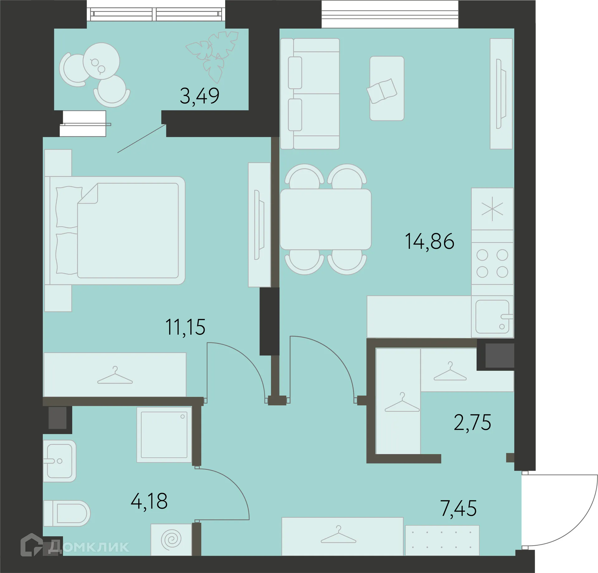 Фото квартиры в ЖК Первый Академ
