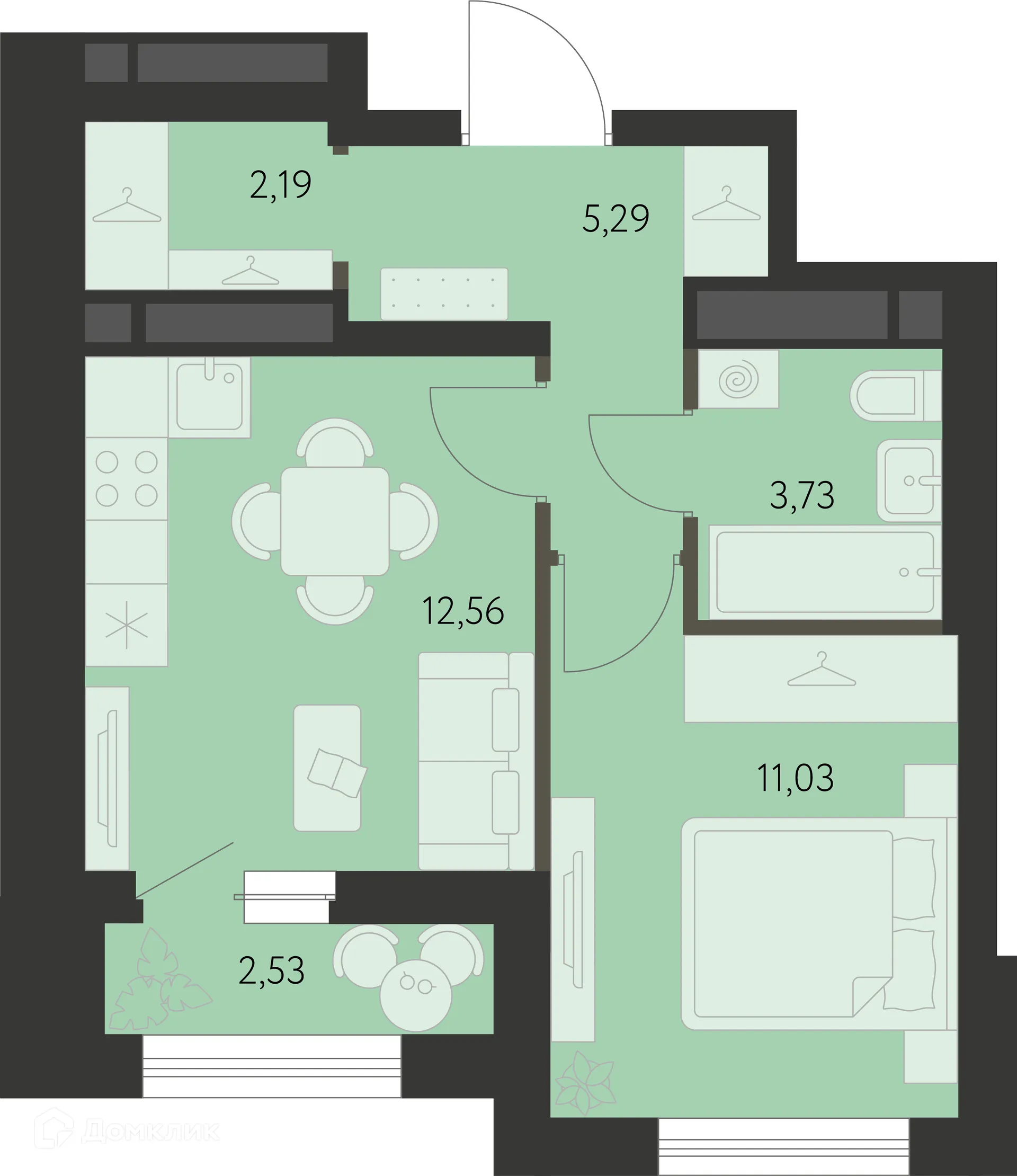 Фото квартиры в ЖК Первый Академ