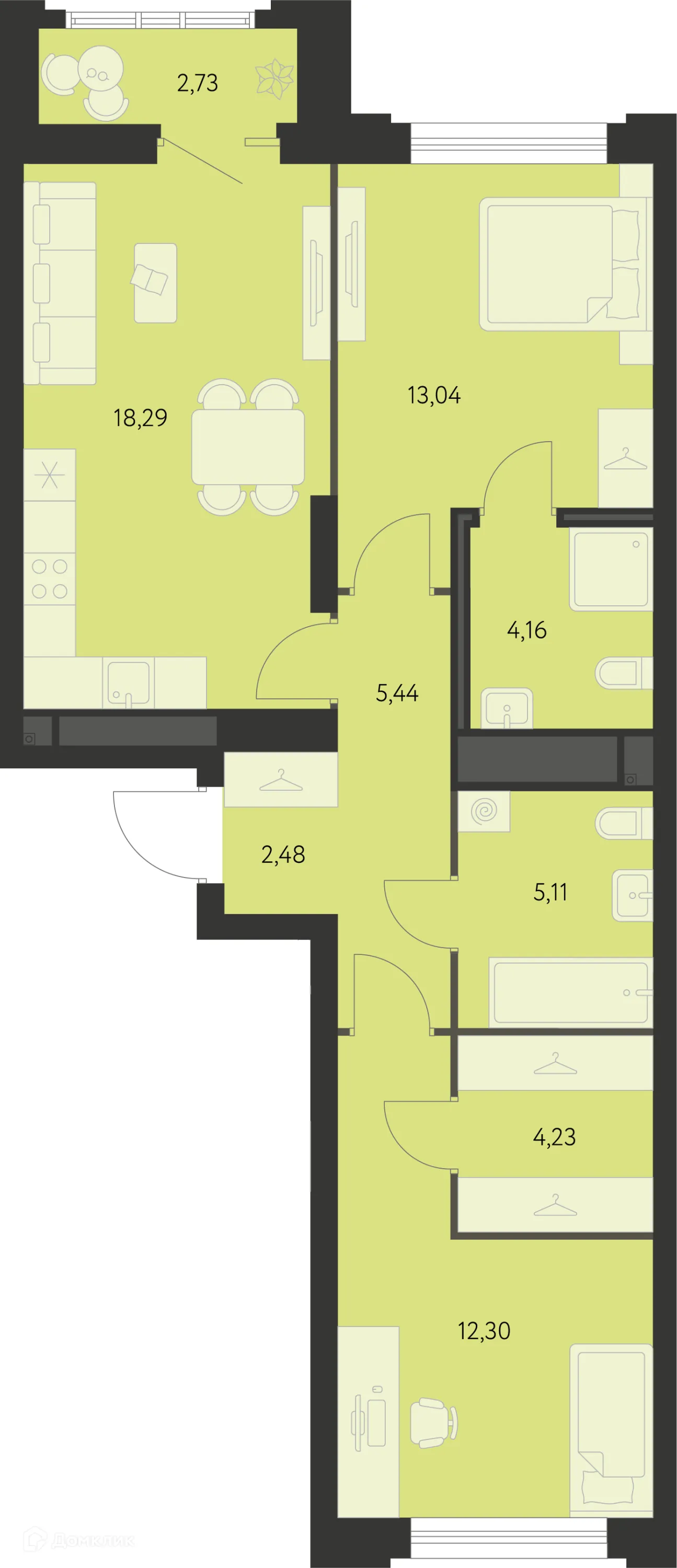 Фото квартиры в ЖК Первый Академ