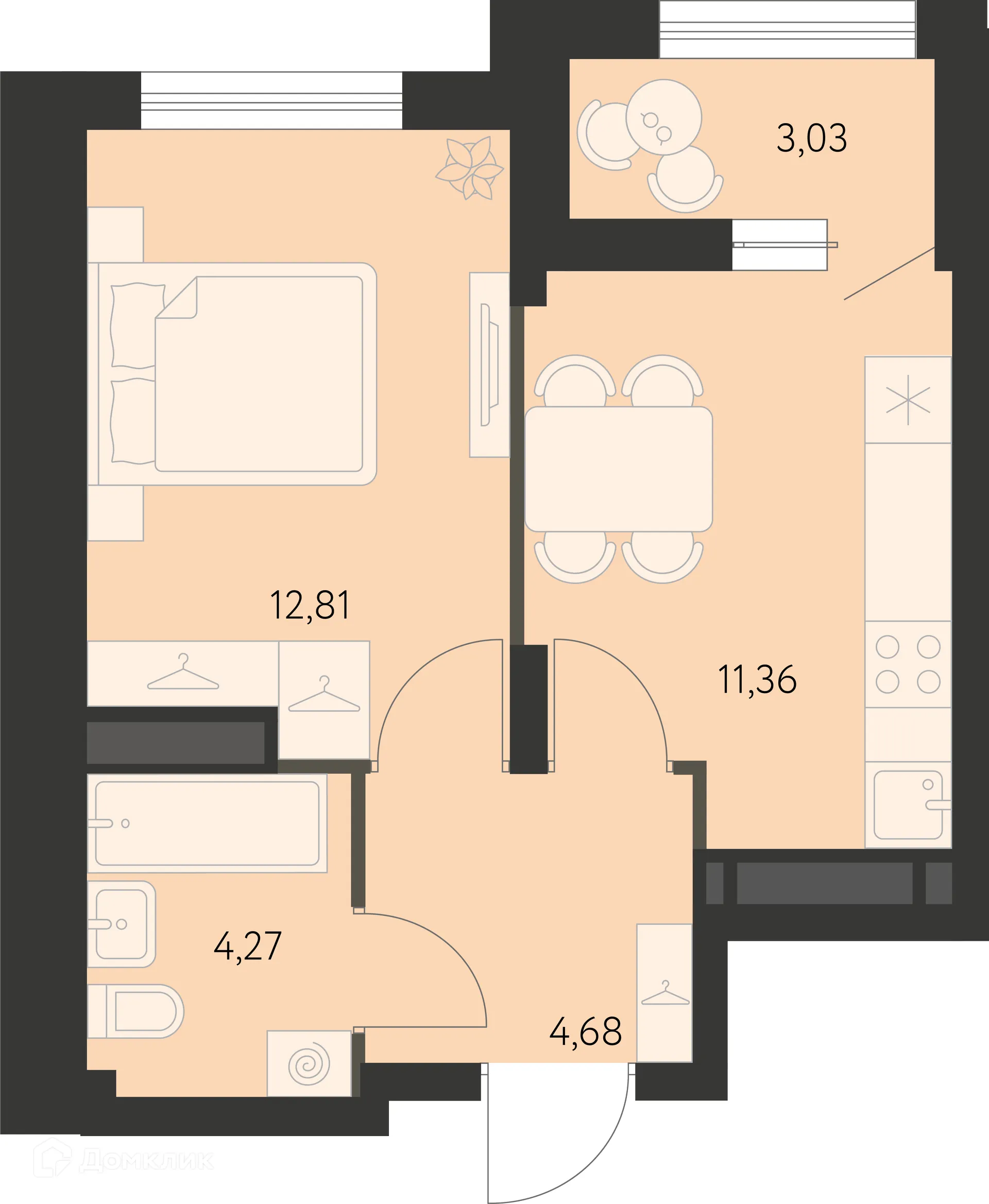 Фото квартиры в ЖК Первый Академ