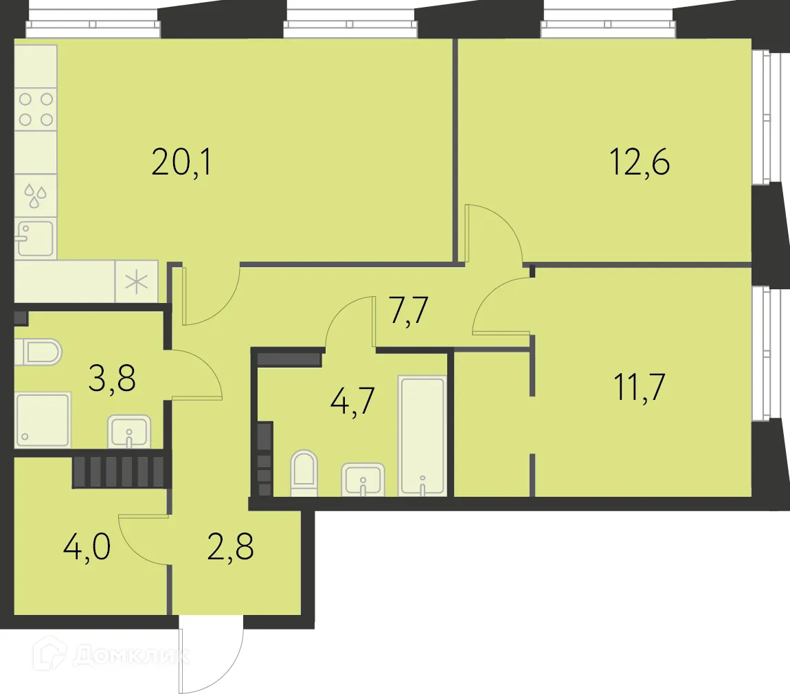 Фото квартиры в ЖК Первый Академ