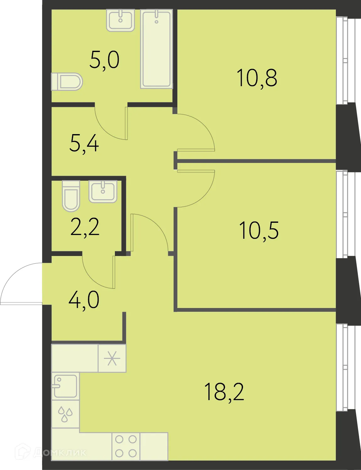Фото квартиры в ЖК Первый Академ