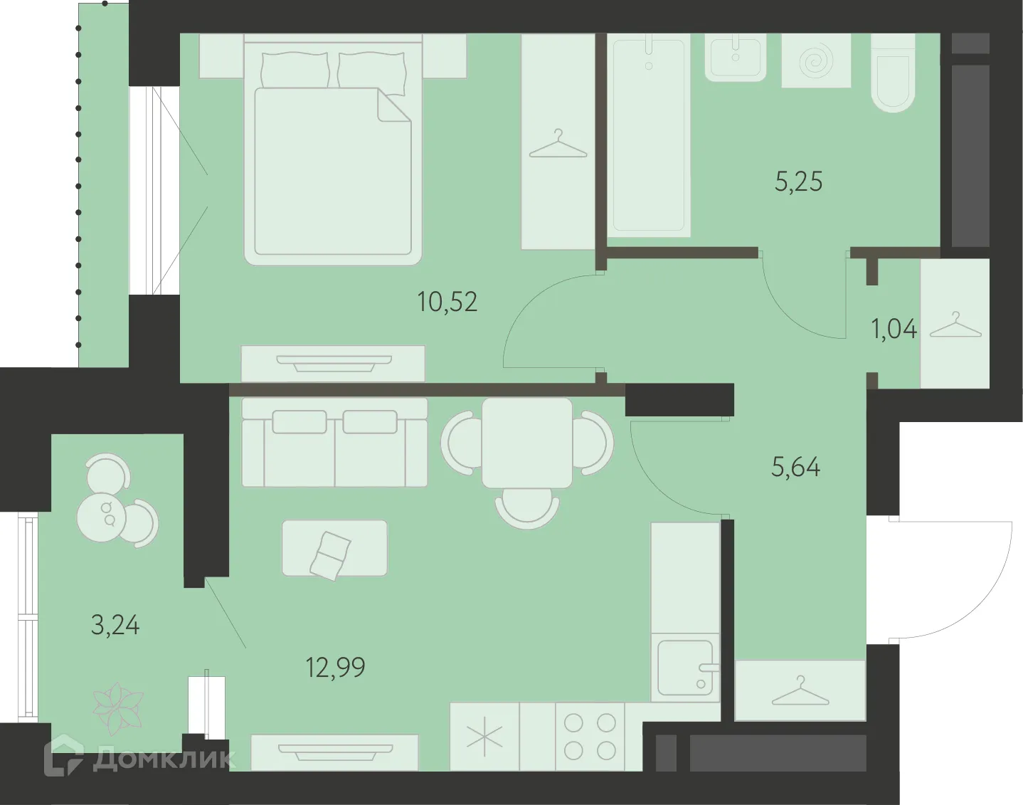 Фото квартиры в ЖК Первый Академ