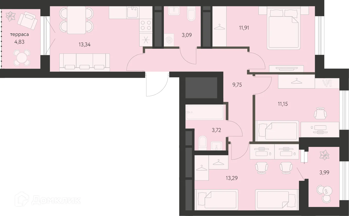 Фото квартиры в ЖК Первый Академ